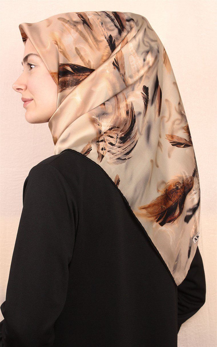 Aker Feather Turkish Silk Scarf No. 13 - Beautiful Hijab Styles