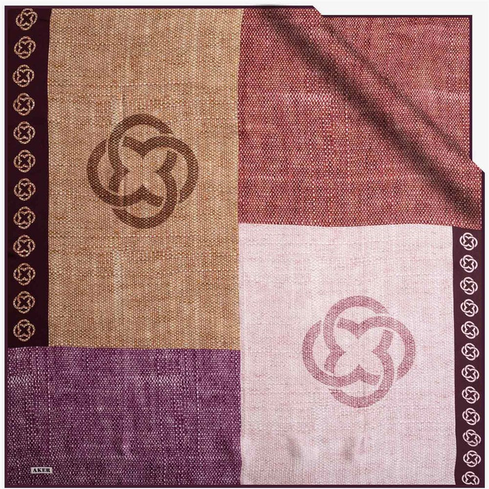 Aker Signature Pink Women Silk Scarf No. 92 Silk Hijabs,Aker,Silk Scarves Aker 