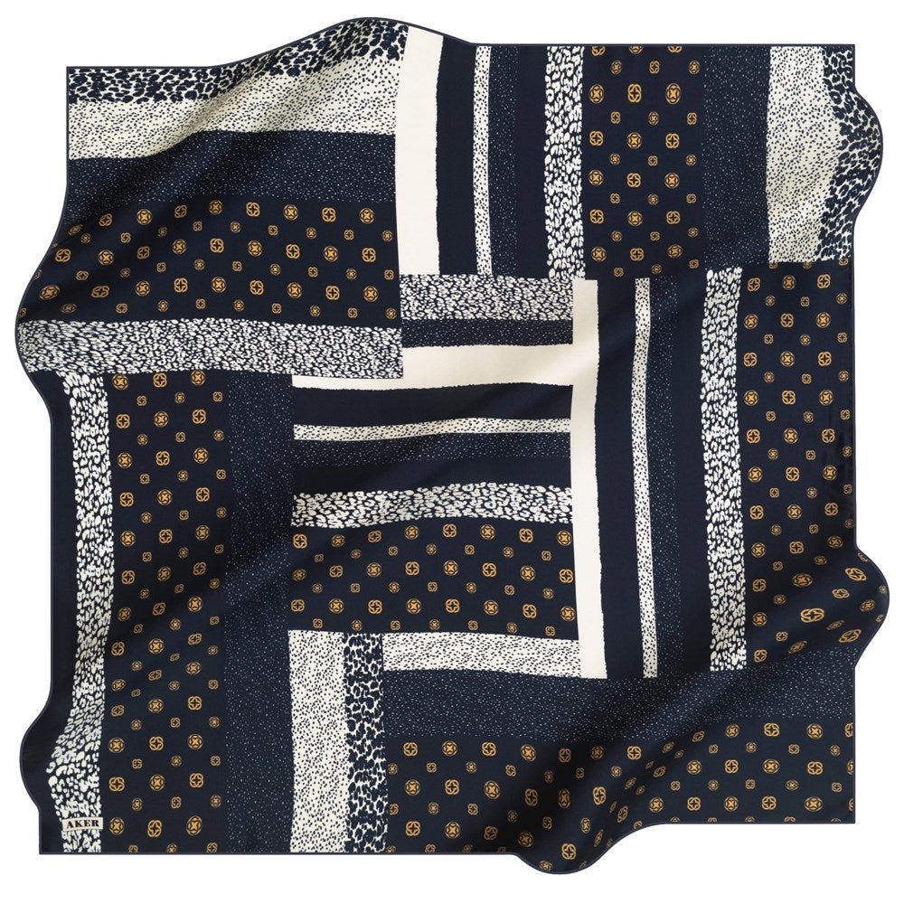 Aker Wellington Turkish Silk Scarf No. 22 Silk Hijabs,Aker,Silk Scarves Aker 