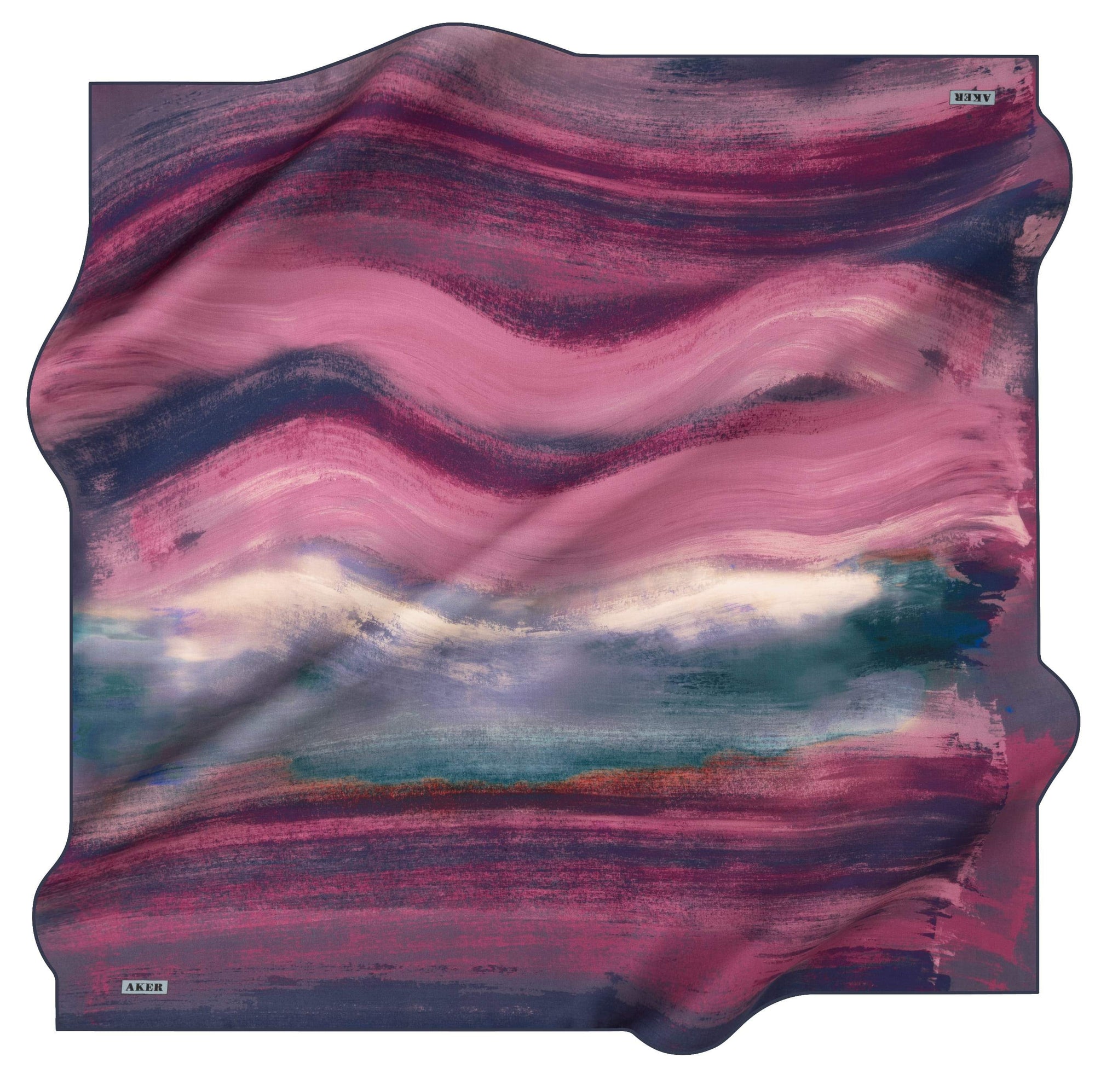 Aker Wave Turkish Silk Scarf No. 21 - Beautiful Hijab Styles