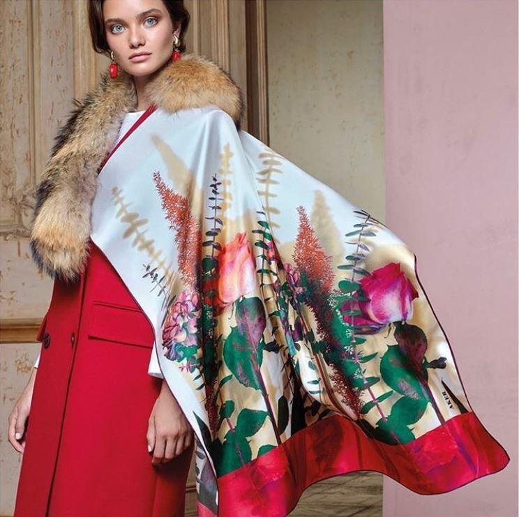 Aker Elodie Turkish Silk Scarf No. 90 - Beautiful Hijab Styles