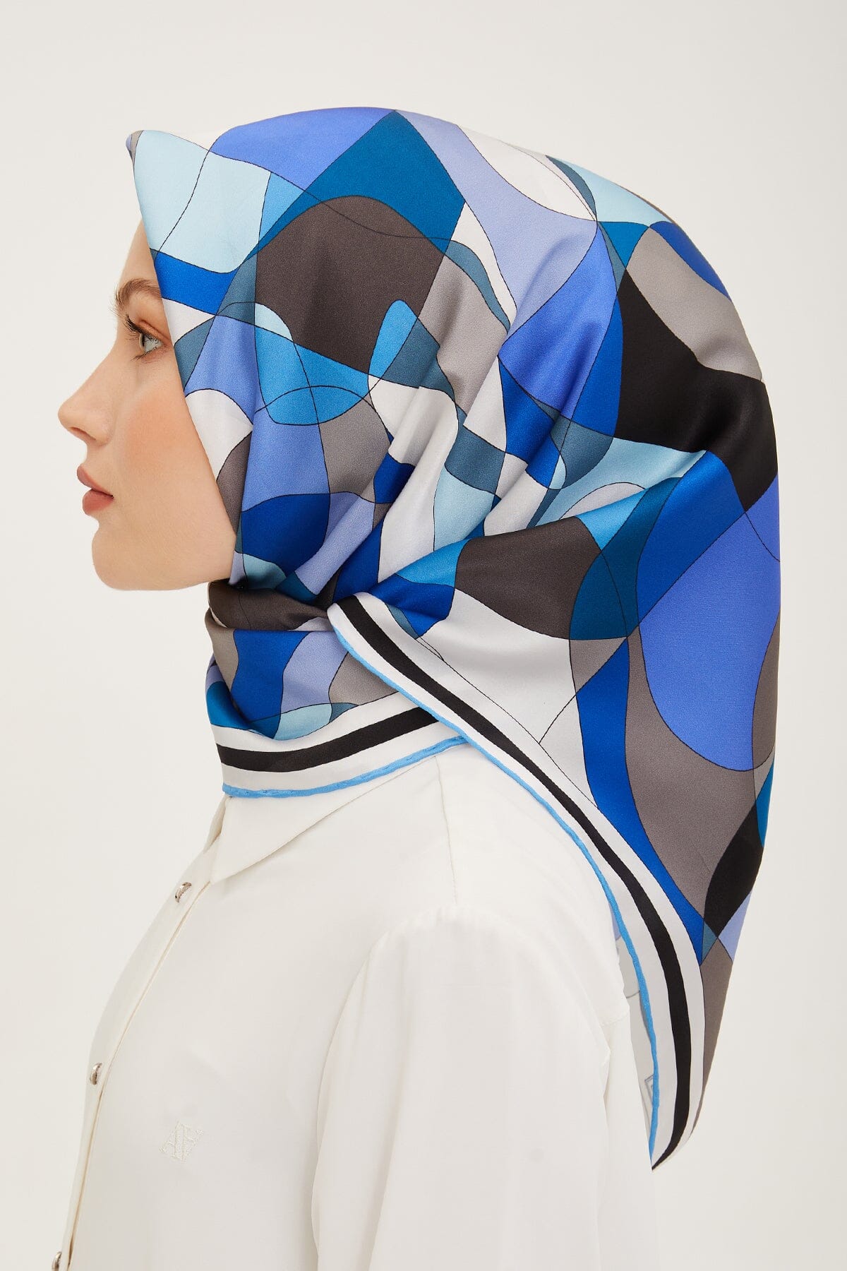 Armine Abstract Rose Silk Scarf #36 Silk Hijabs,Armine Armine 