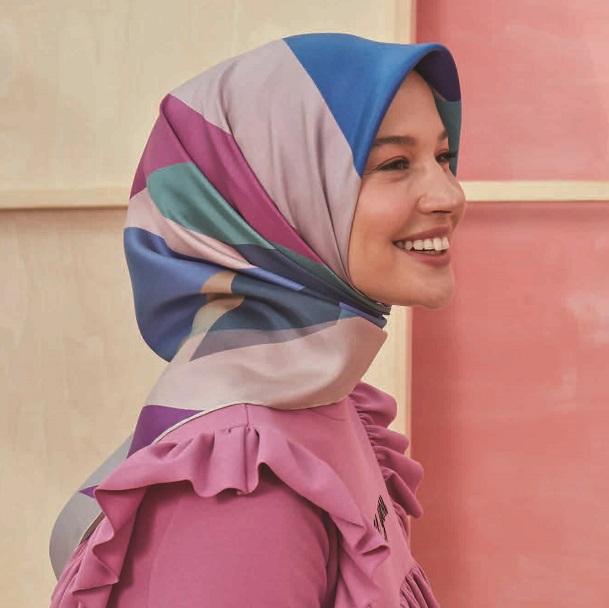 Armine Miami Abstract Silk Scarf No.31 - Beautiful Hijab Styles