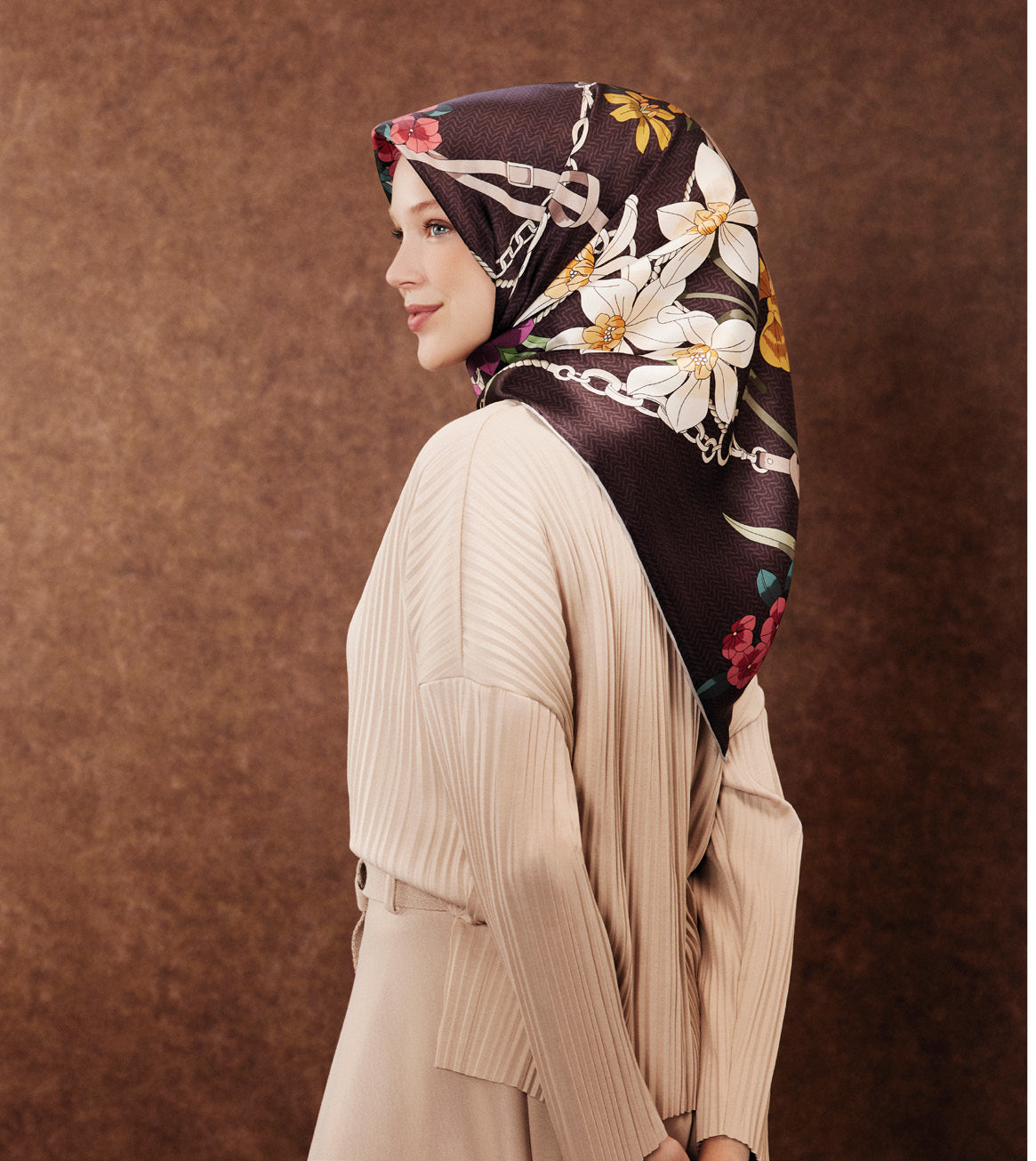 Armine Amber Elegant Silk Scarf No. 54 Silk Hijabs,Armine Armine 
