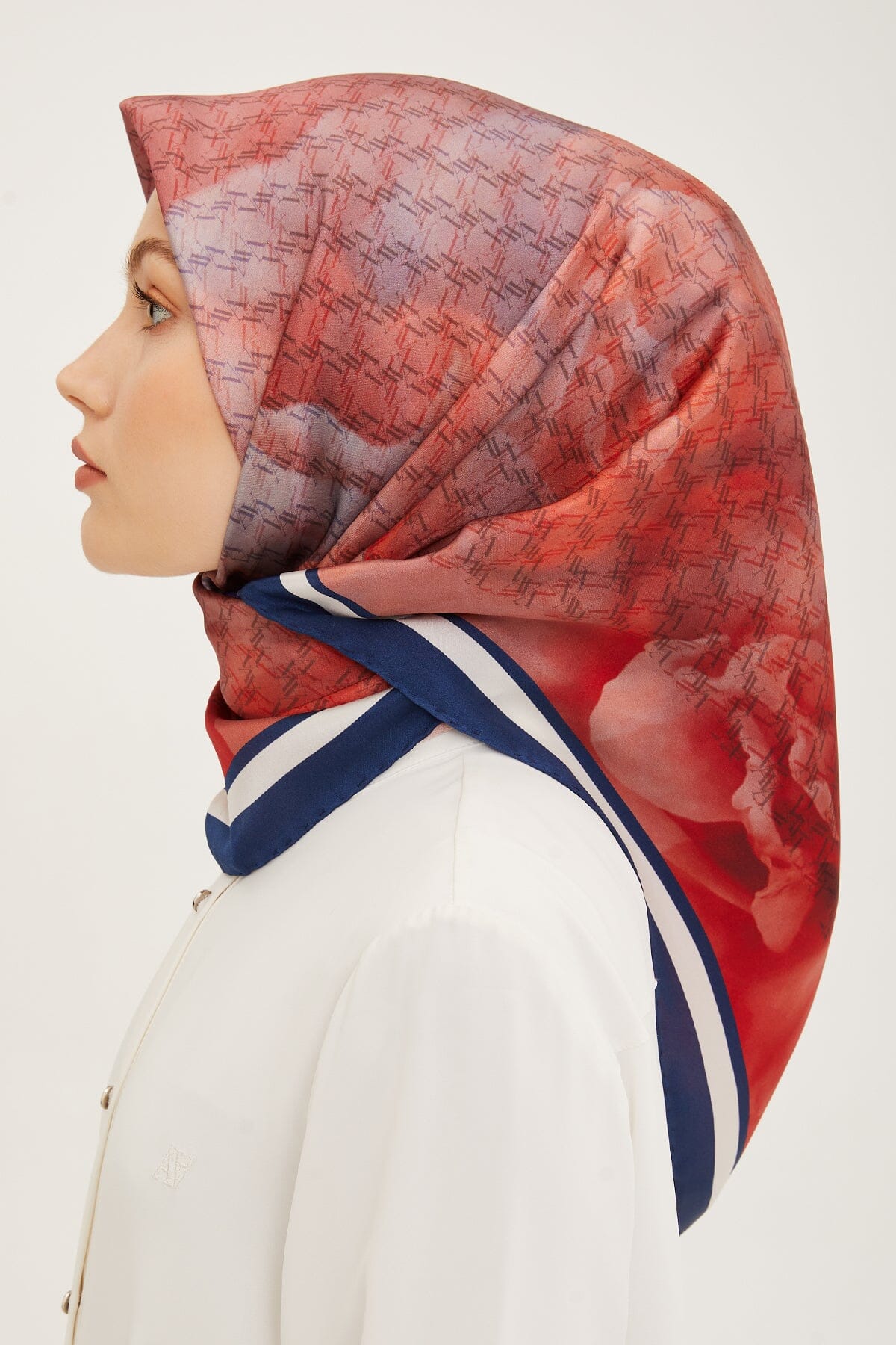 Armine Anggun Floral Silk Scarf #35 Silk Hijabs,Armine Armine 
