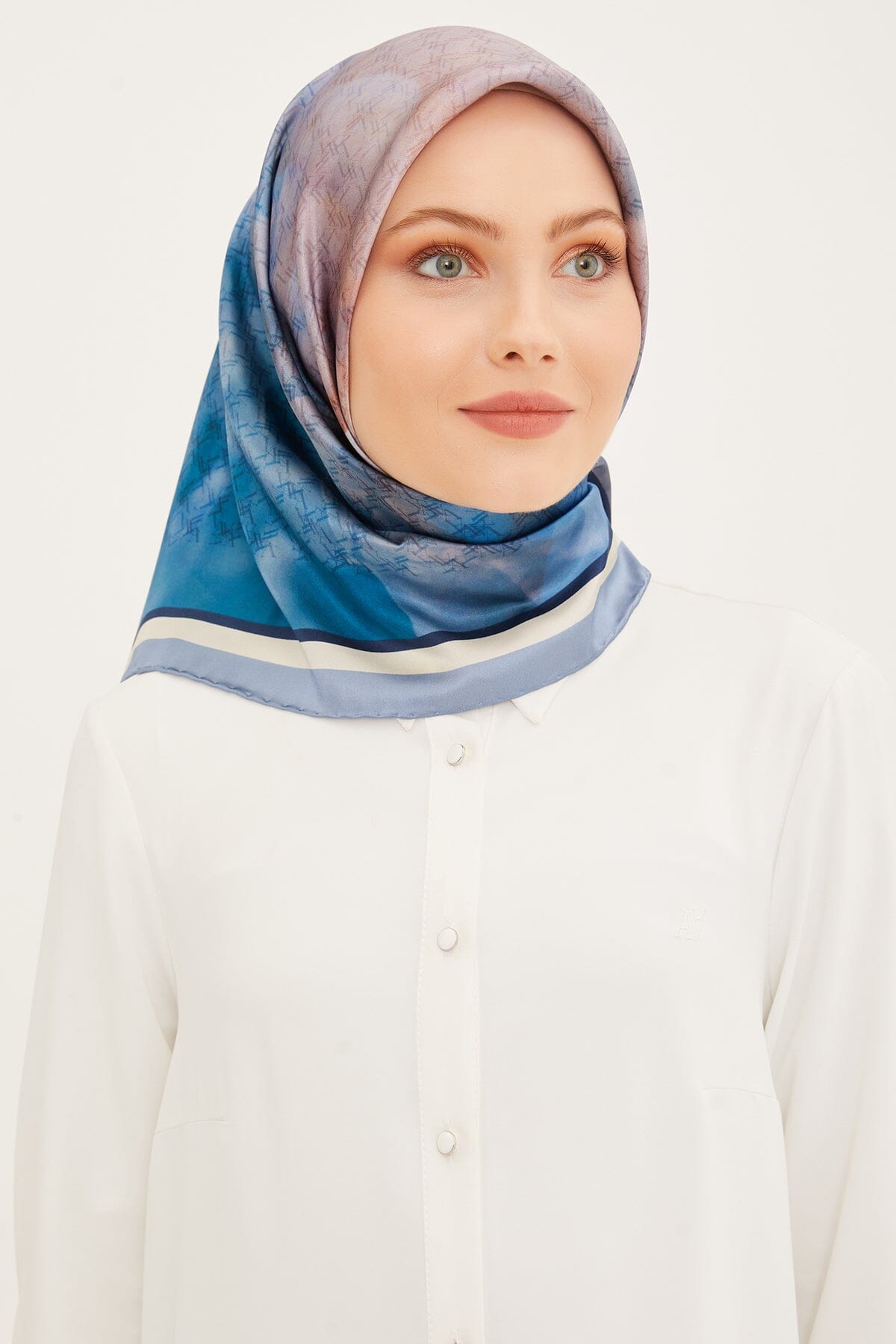 Armine Anggun Floral Silk Scarf #38 Silk Hijabs,Armine Armine 