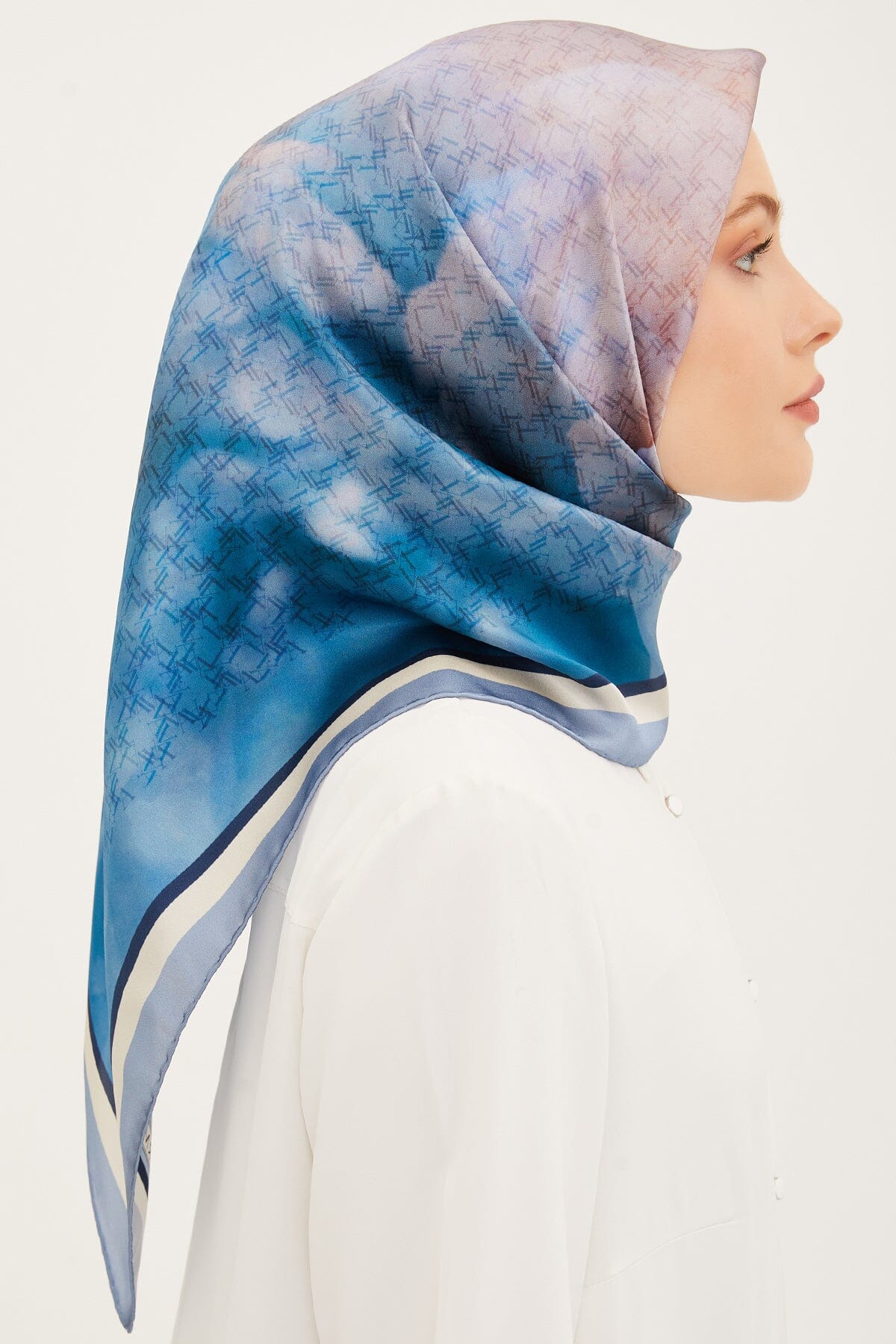 Armine Anggun Floral Silk Scarf #38 Silk Hijabs,Armine Armine 
