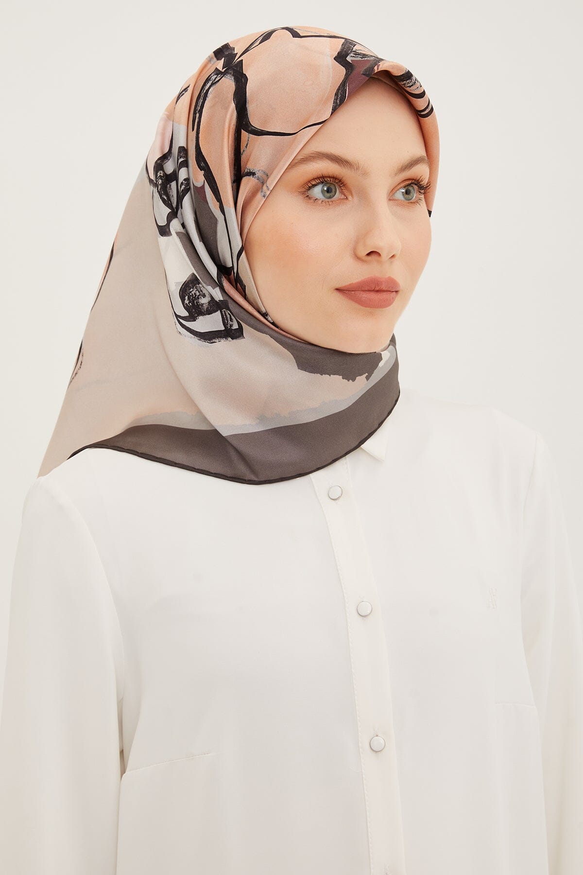 Armine Arty Floral Silk Scarf #2 Silk Hijabs,Armine Armine 