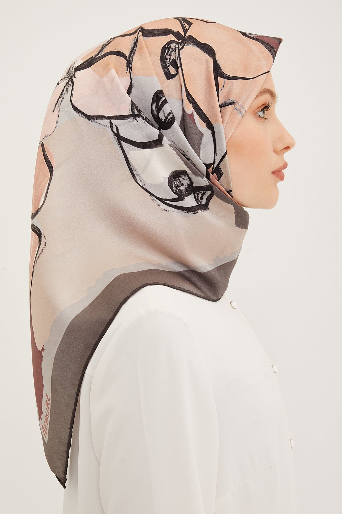 Armine Arty Floral Silk Scarf #2 Silk Hijabs,Armine Armine 