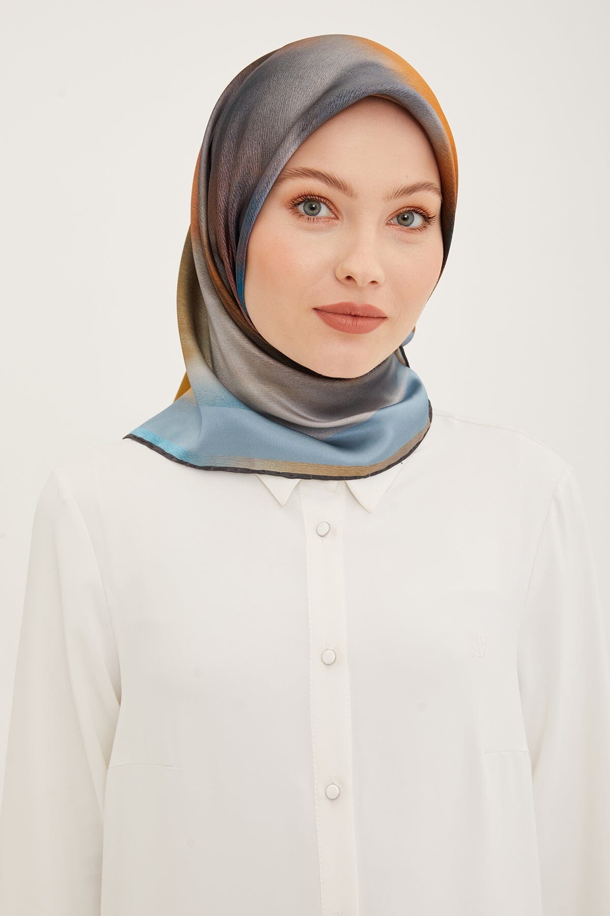 Armine Aurora Square Silk Scarf #1 Silk Hijabs,Armine Armine 