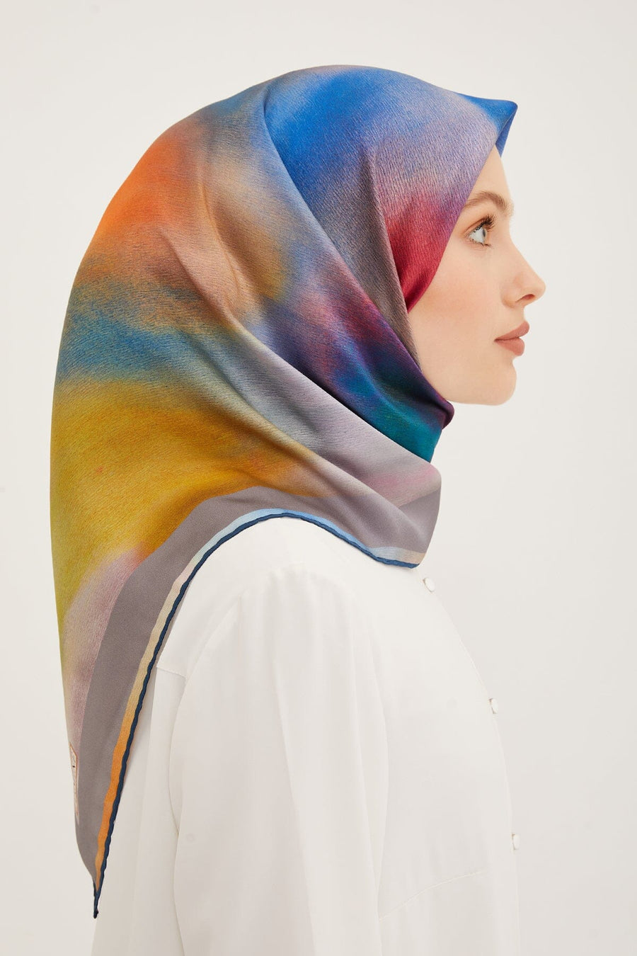 Armine Aurora Square Silk Scarf #3 Silk Hijabs,Armine Armine 