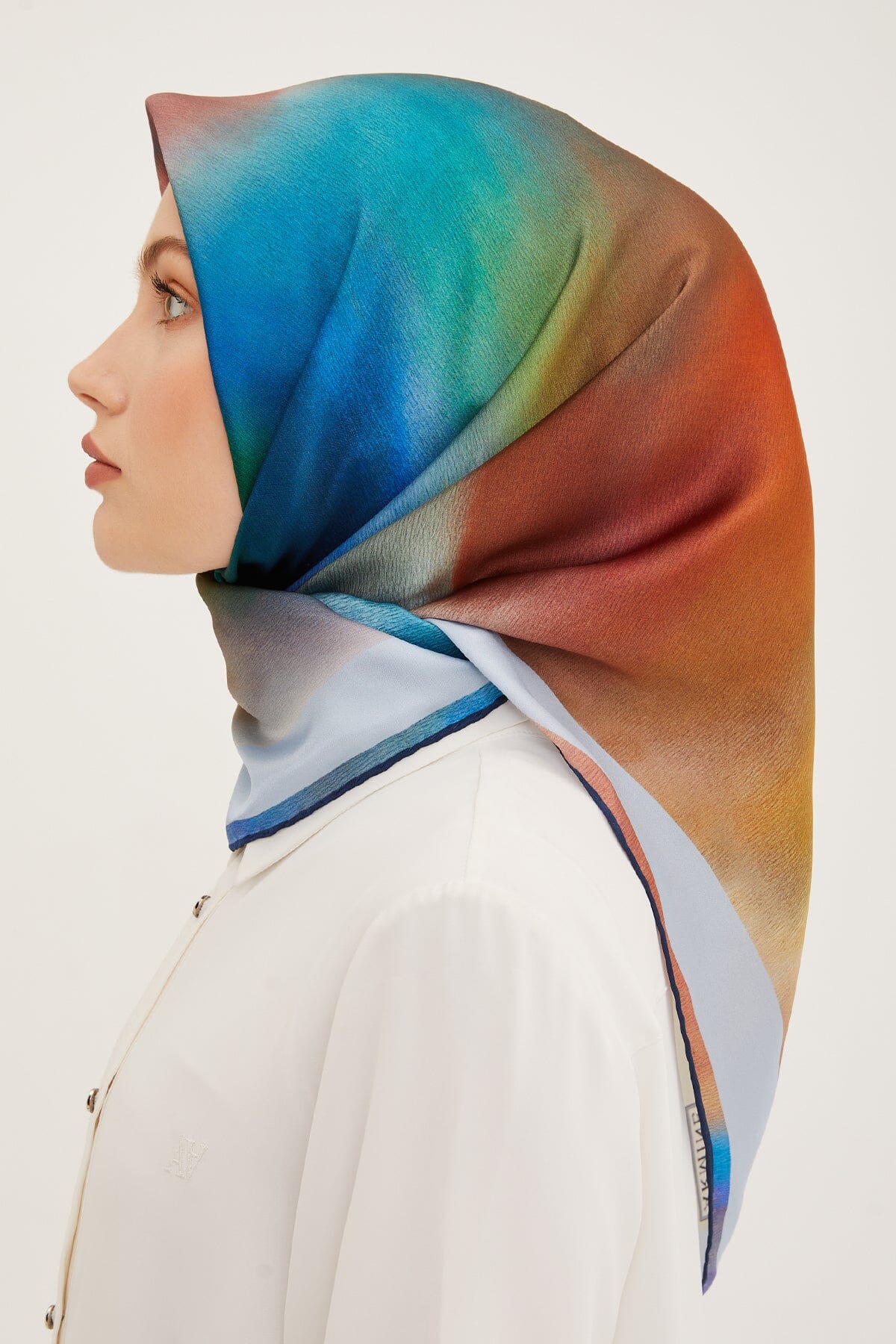 Armine Aurora Square Silk Scarf #31 Silk Hijabs,Armine Armine 