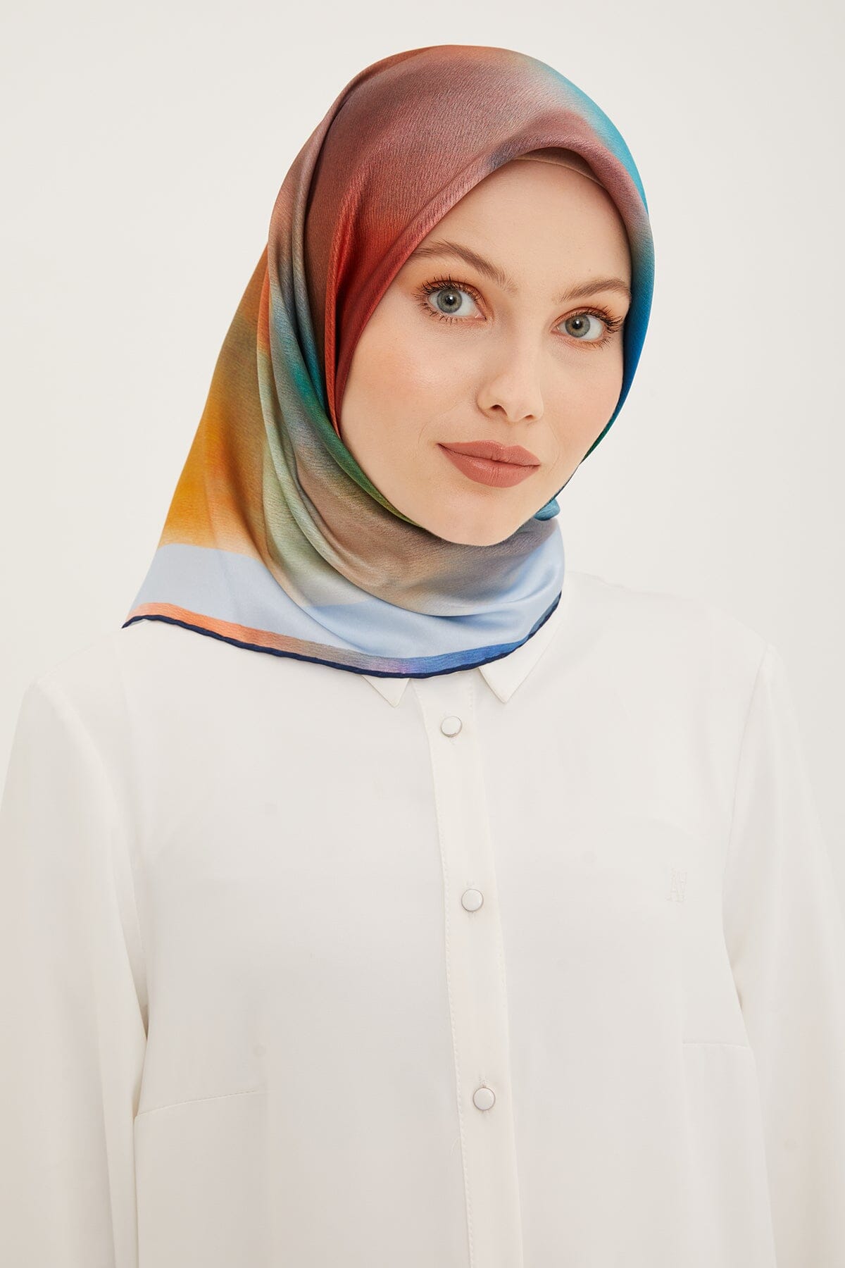 Armine Aurora Square Silk Scarf #31 Silk Hijabs,Armine Armine 