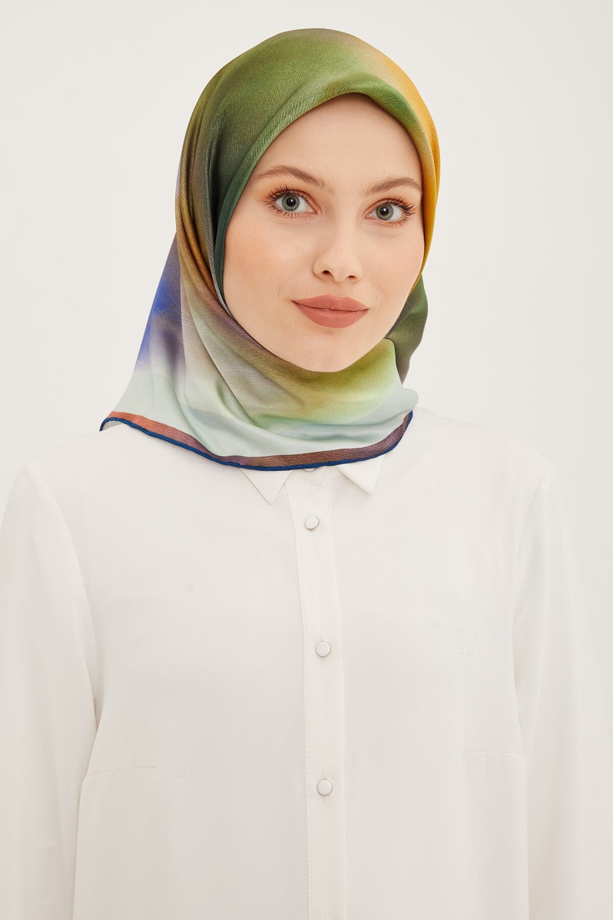 Armine Aurora Square Silk Scarf #35 Silk Hijabs,Armine Armine 