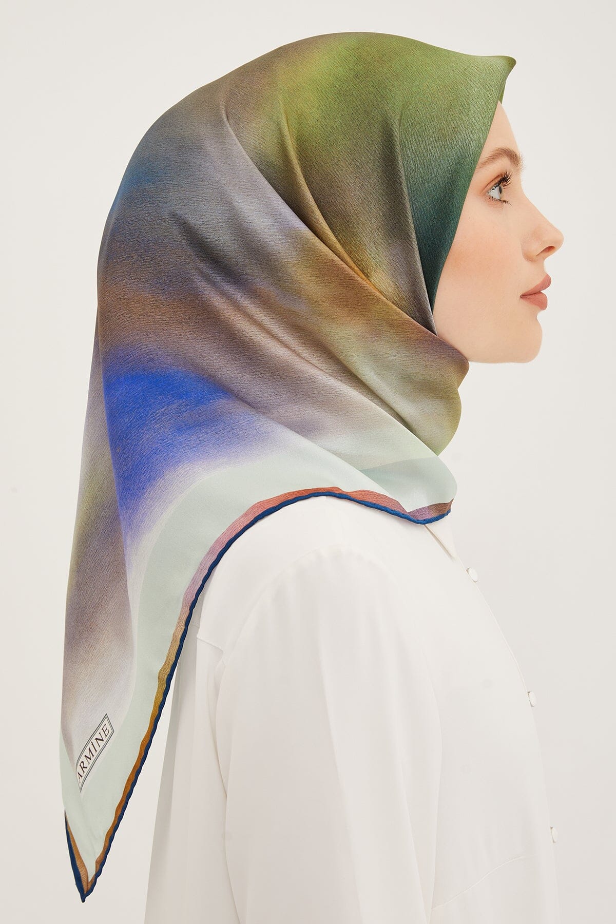 Armine Aurora Square Silk Scarf #35 Silk Hijabs,Armine Armine 