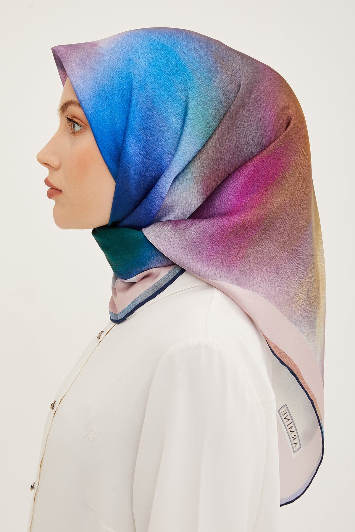Armine Aurora Square Silk Scarf #36 Silk Hijabs,Armine Armine 