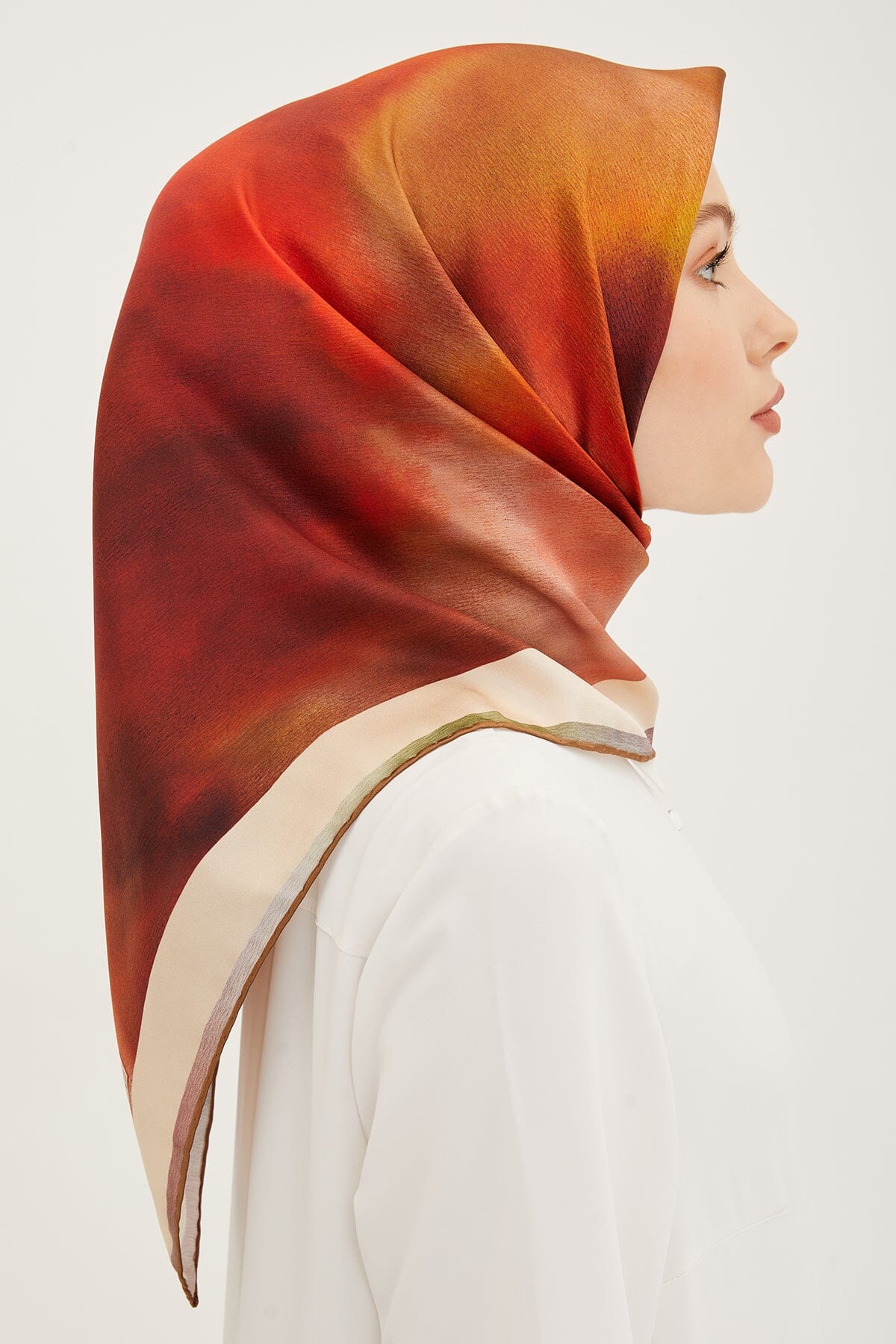 Armine Aurora Square Silk Scarf #5 Silk Hijabs,Armine Armine 