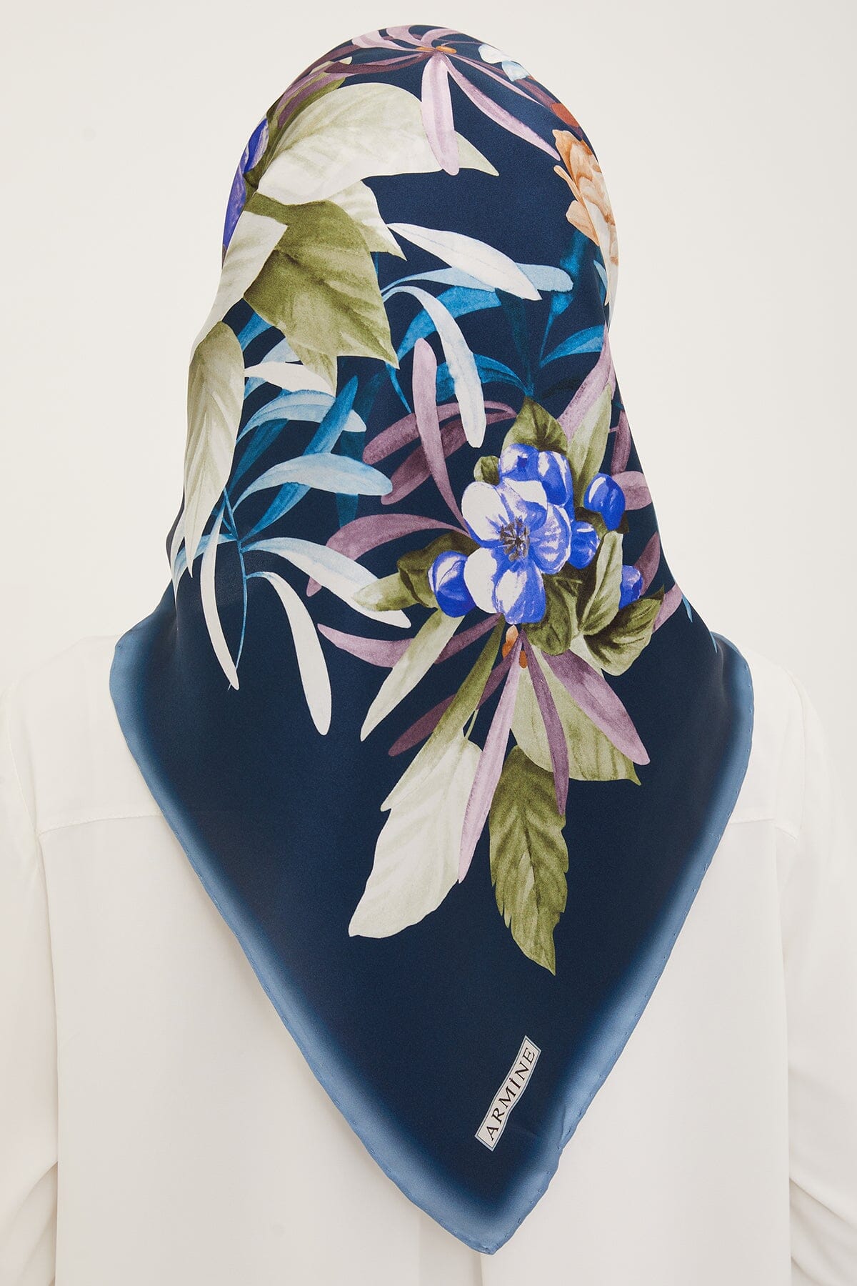 Armine Ayu Floral Silk Scarf #53 Silk Hijabs,Armine Armine 