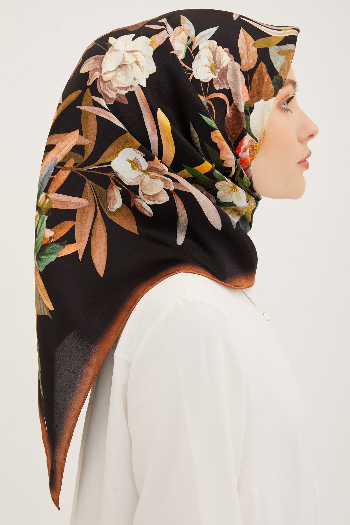 Armine Ayu Floral Silk Scarf #6 Silk Hijabs,Armine Armine 