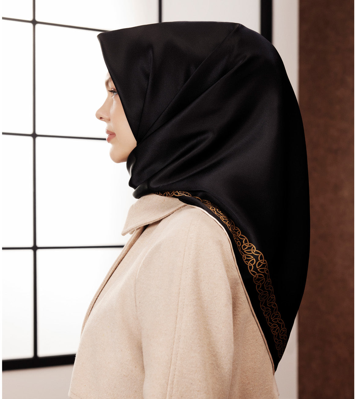 Armine Black Beauty Silk Scarf No. 9 Silk Hijabs,Armine Armine 