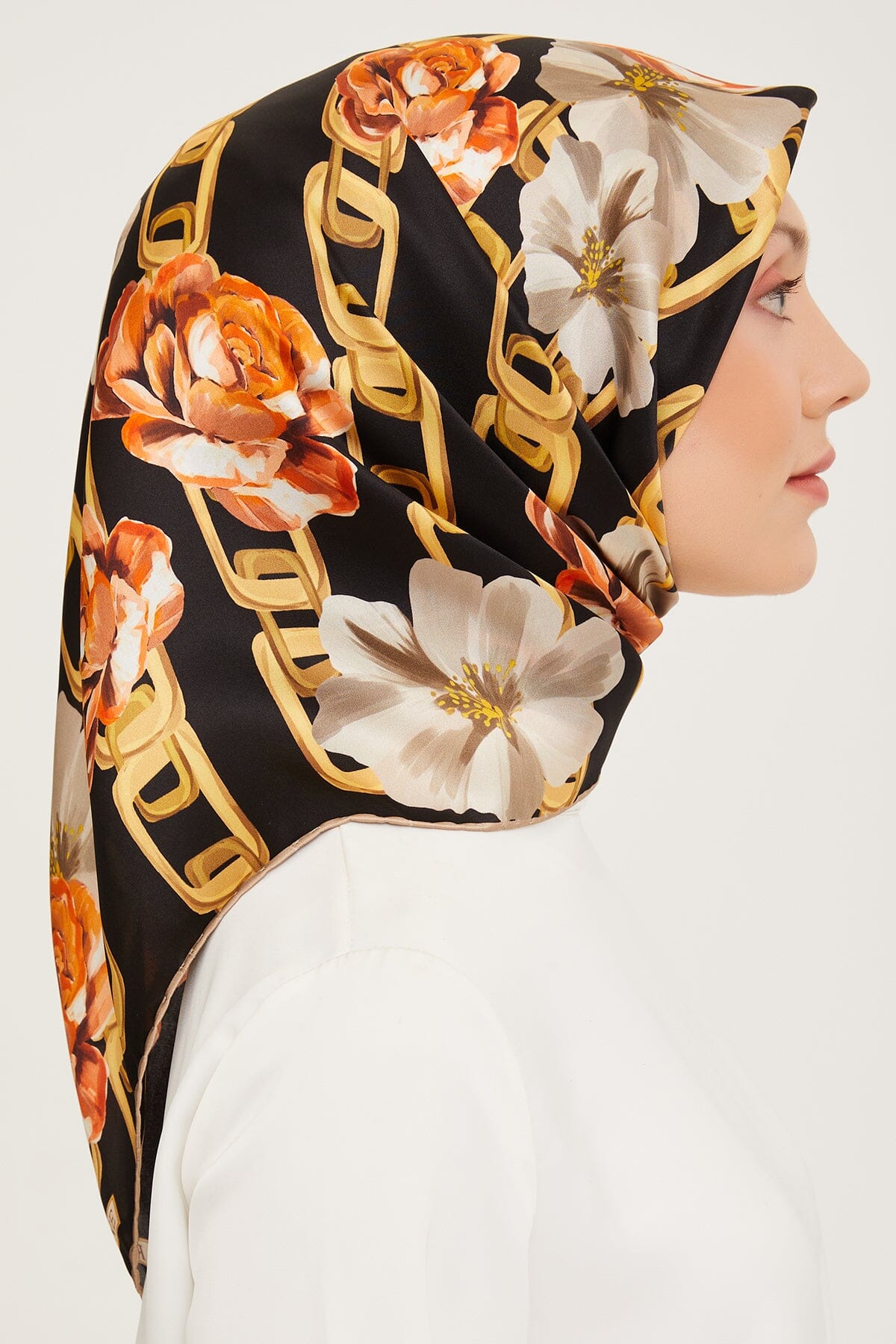 Armine Capella Floral Silk Scarf #2 Silk Hijabs,Armine Armine 