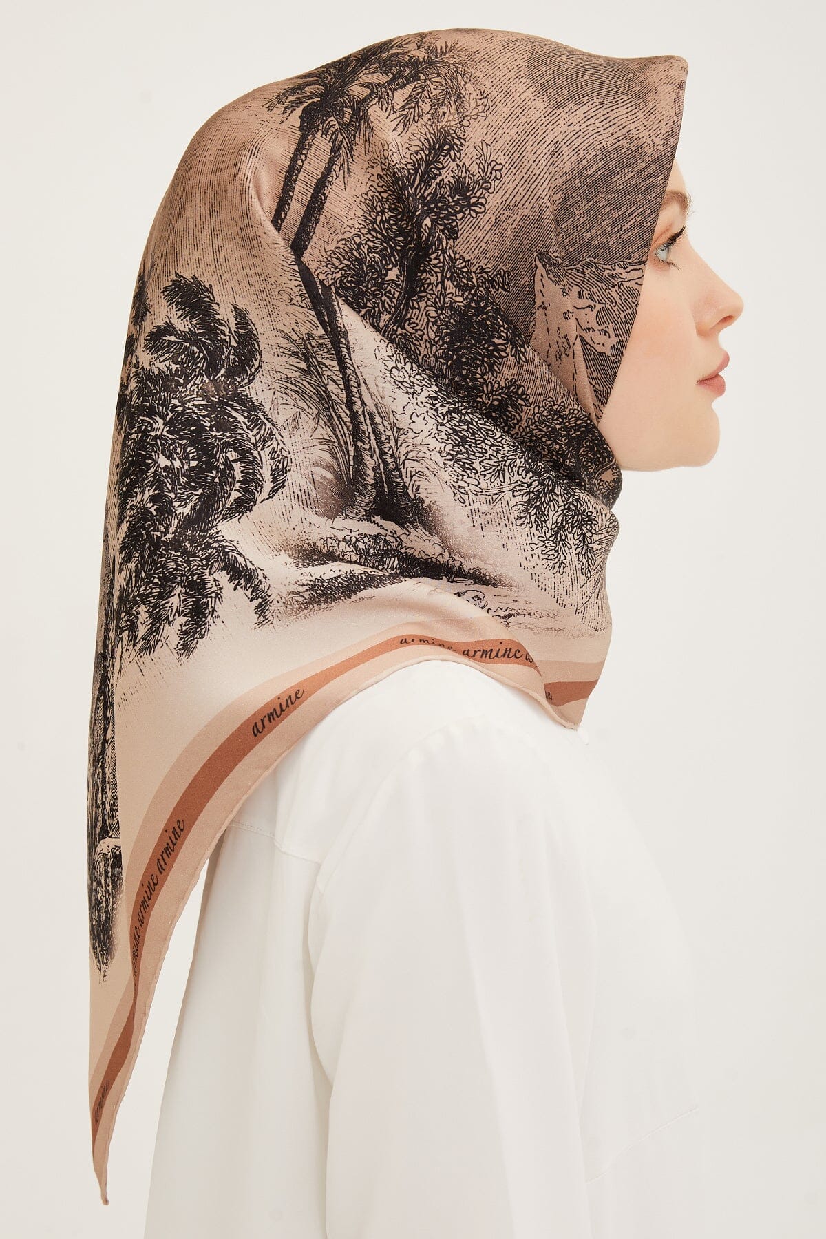 Armine Cesme Turkiye Silk Scarf #1 Silk Hijabs,Armine Armine 