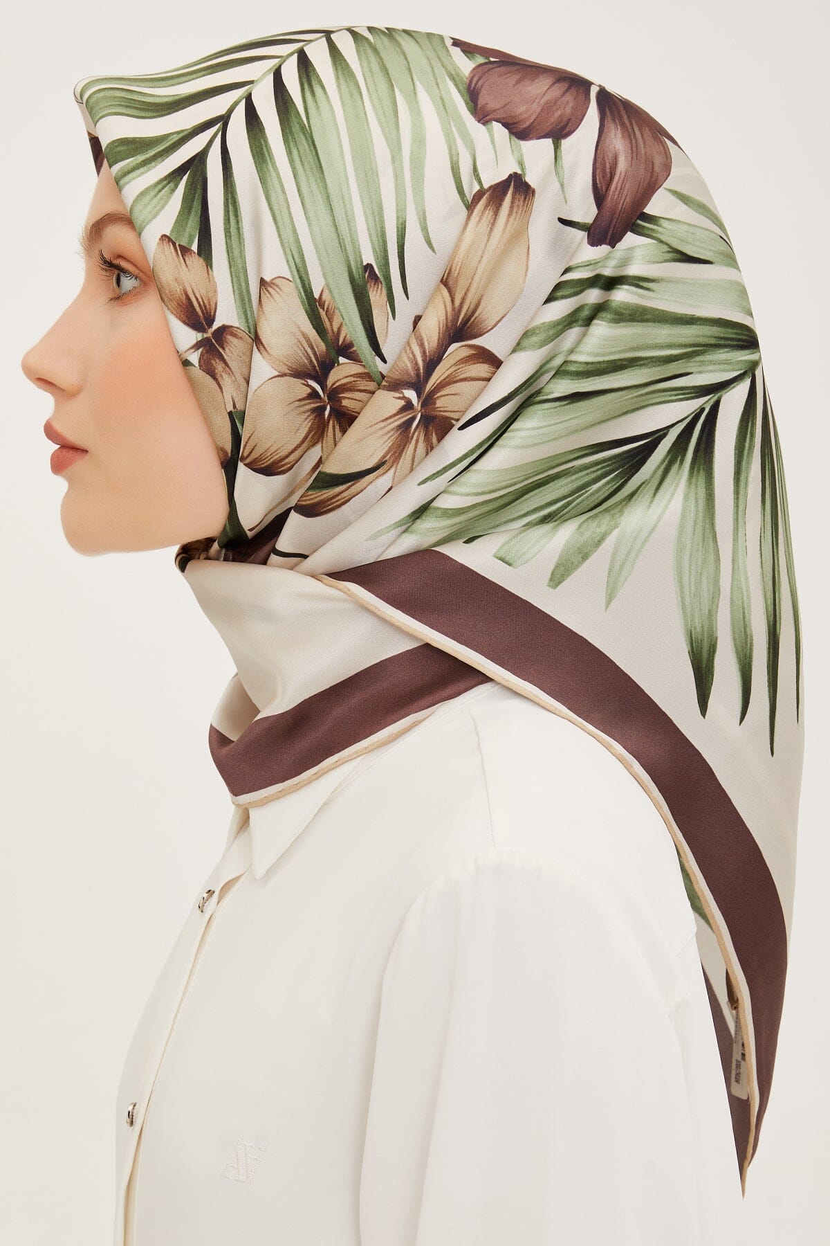 Armine Claris Floral Silk Scarf #1 Silk Hijabs,Armine Armine 