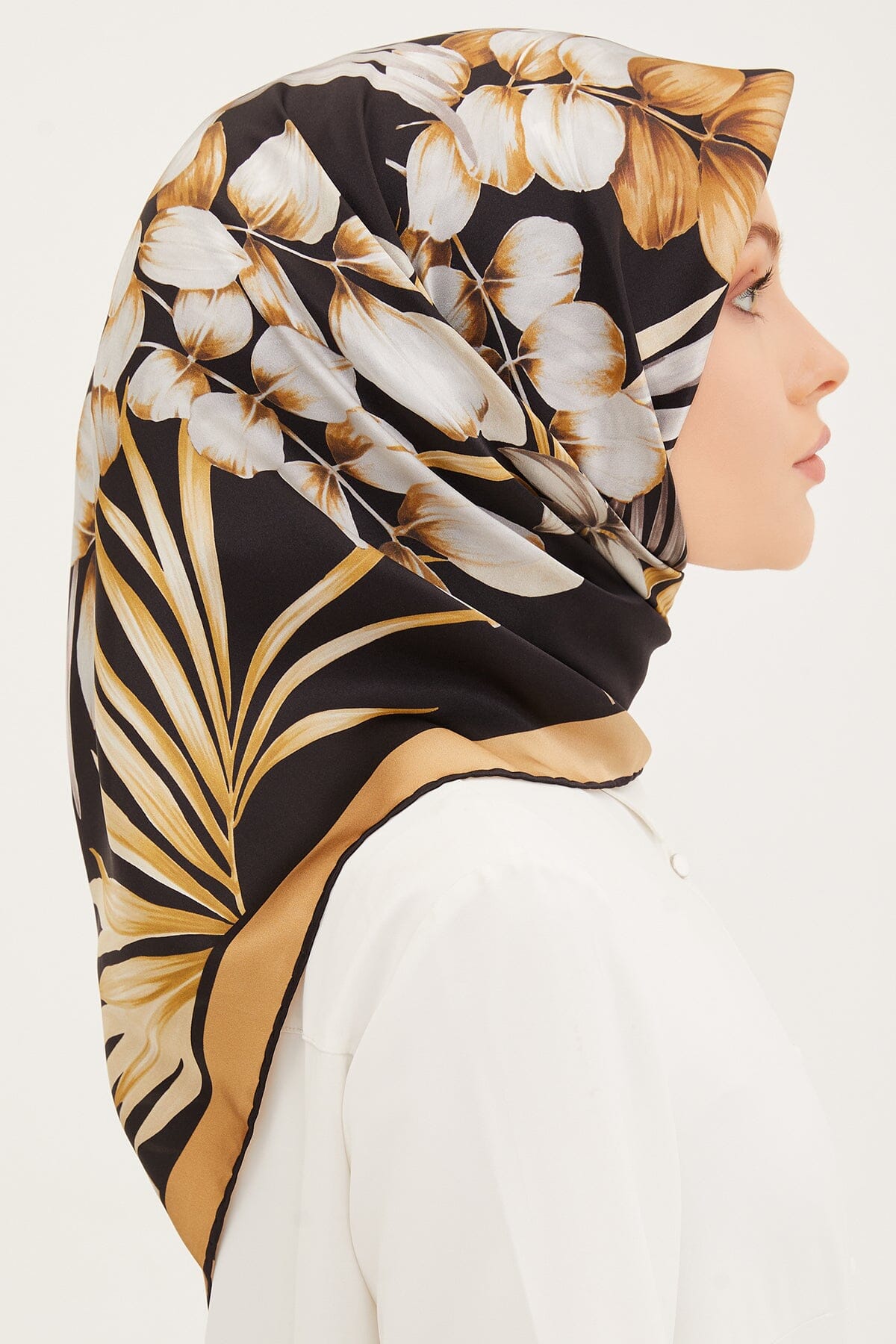 Armine Claris Floral Silk Scarf #4 Silk Hijabs,Armine Armine 