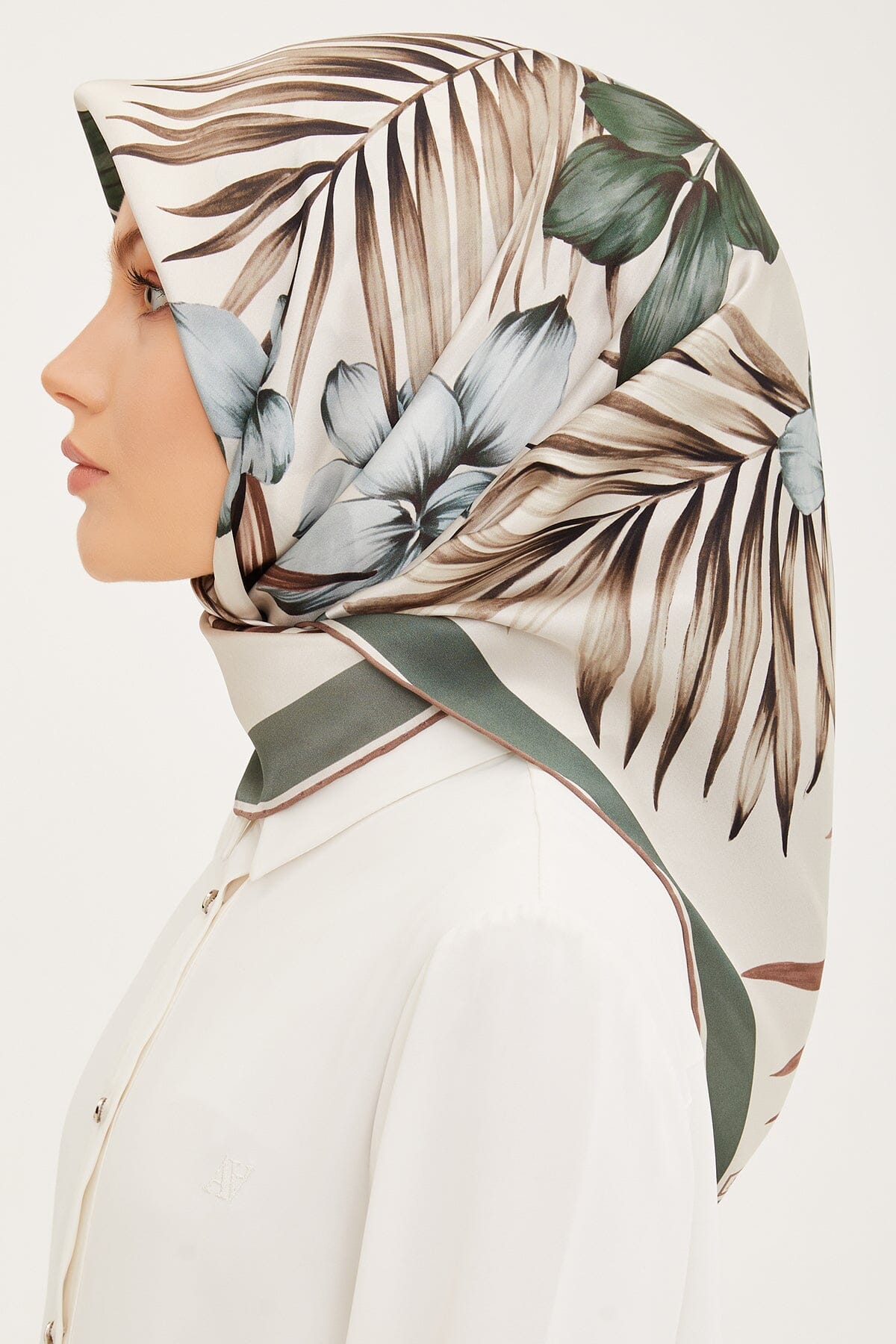 Armine Claris Floral Silk Scarf #7 Silk Hijabs,Armine Armine 