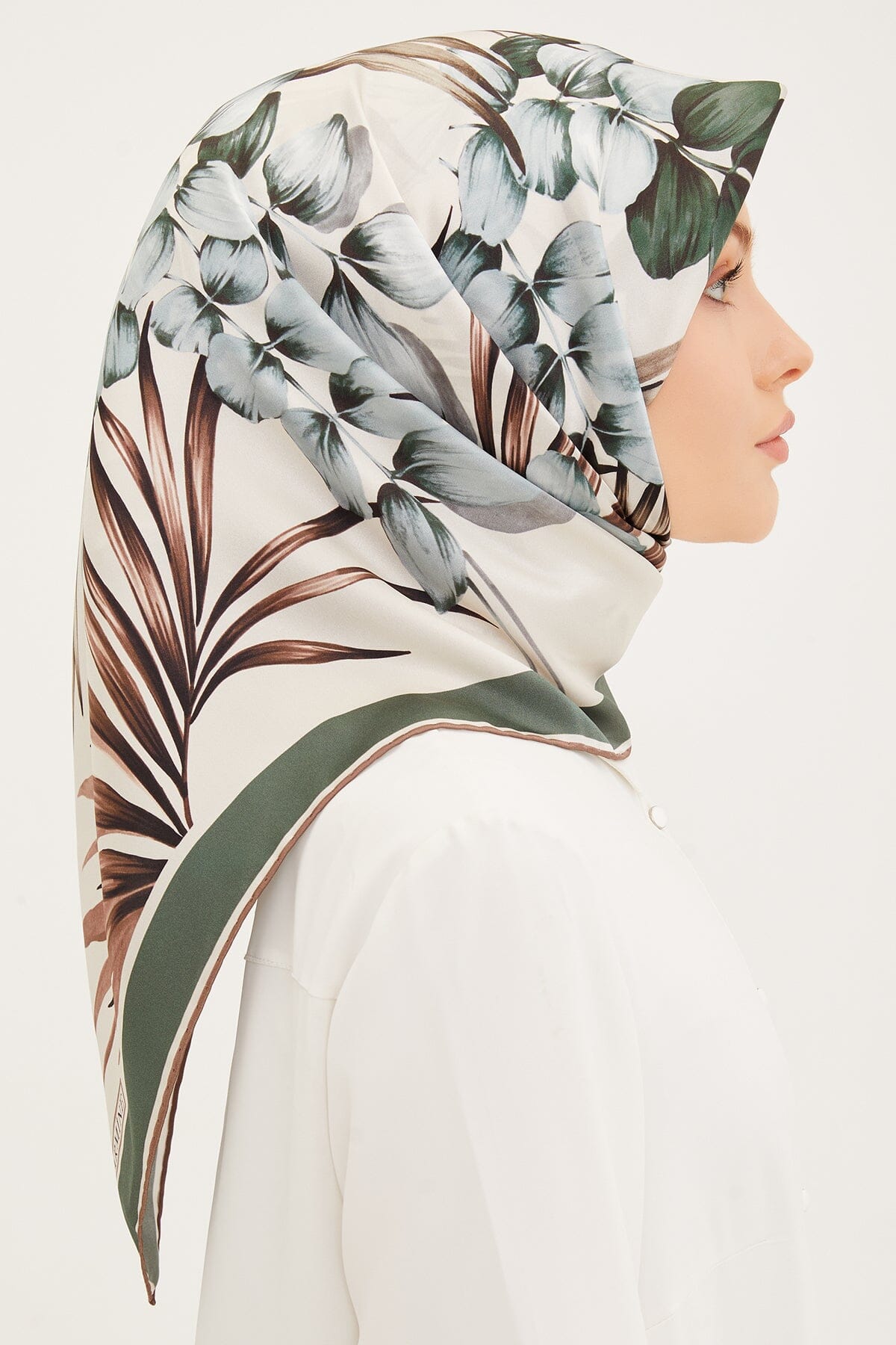 Armine Claris Floral Silk Scarf #7 Silk Hijabs,Armine Armine 