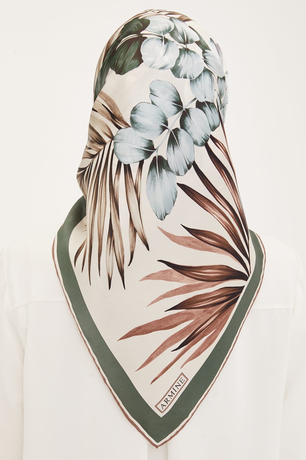 Armine Claris Floral Silk Scarf #7 Silk Hijabs,Armine Armine 