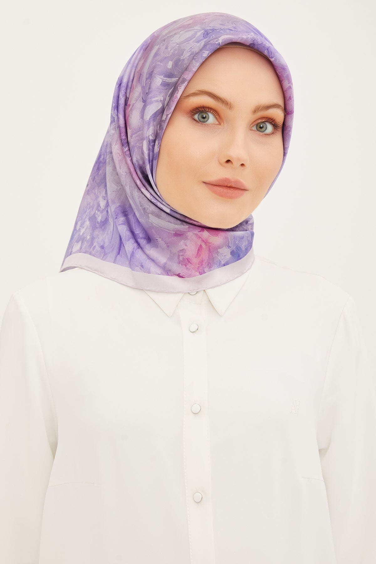 Armine Coffetti Silk Twill Scarf #1 Silk Hijabs,Armine Armine 