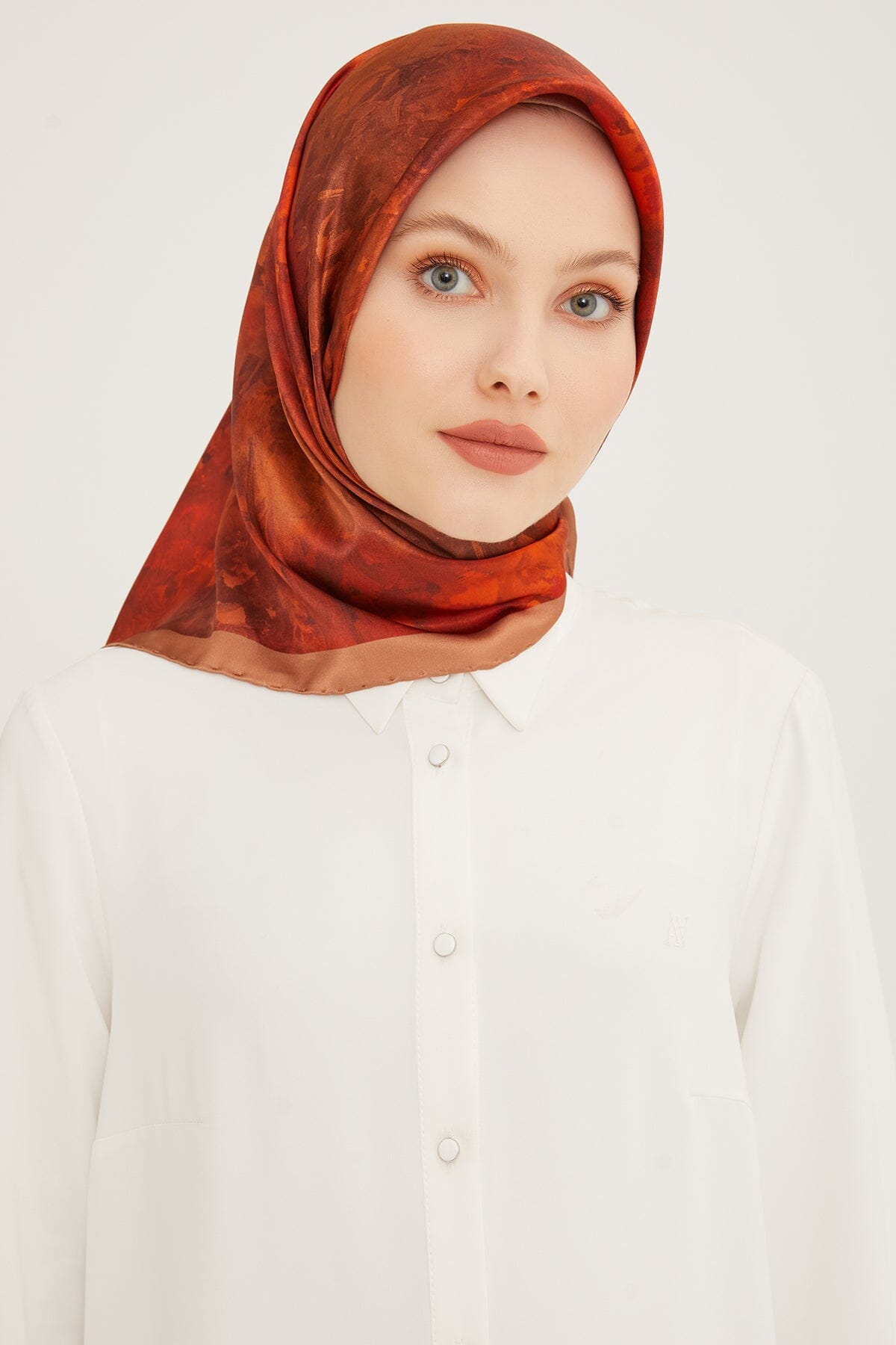 Armine Coffetti Silk Twill Scarf #11 Silk Hijabs,Armine Armine 