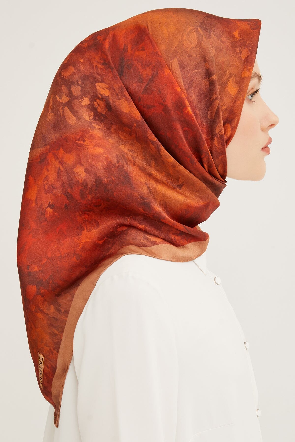 Armine Coffetti Silk Twill Scarf #11 Silk Hijabs,Armine Armine 