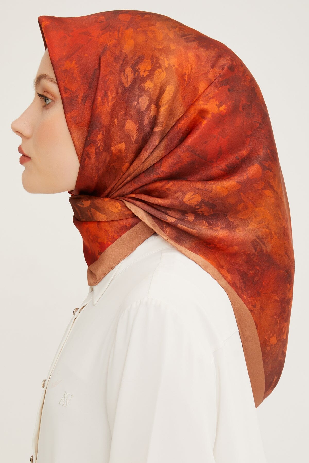 Armine Coffetti Silk Twill Scarf #11 Silk Hijabs,Armine Armine 