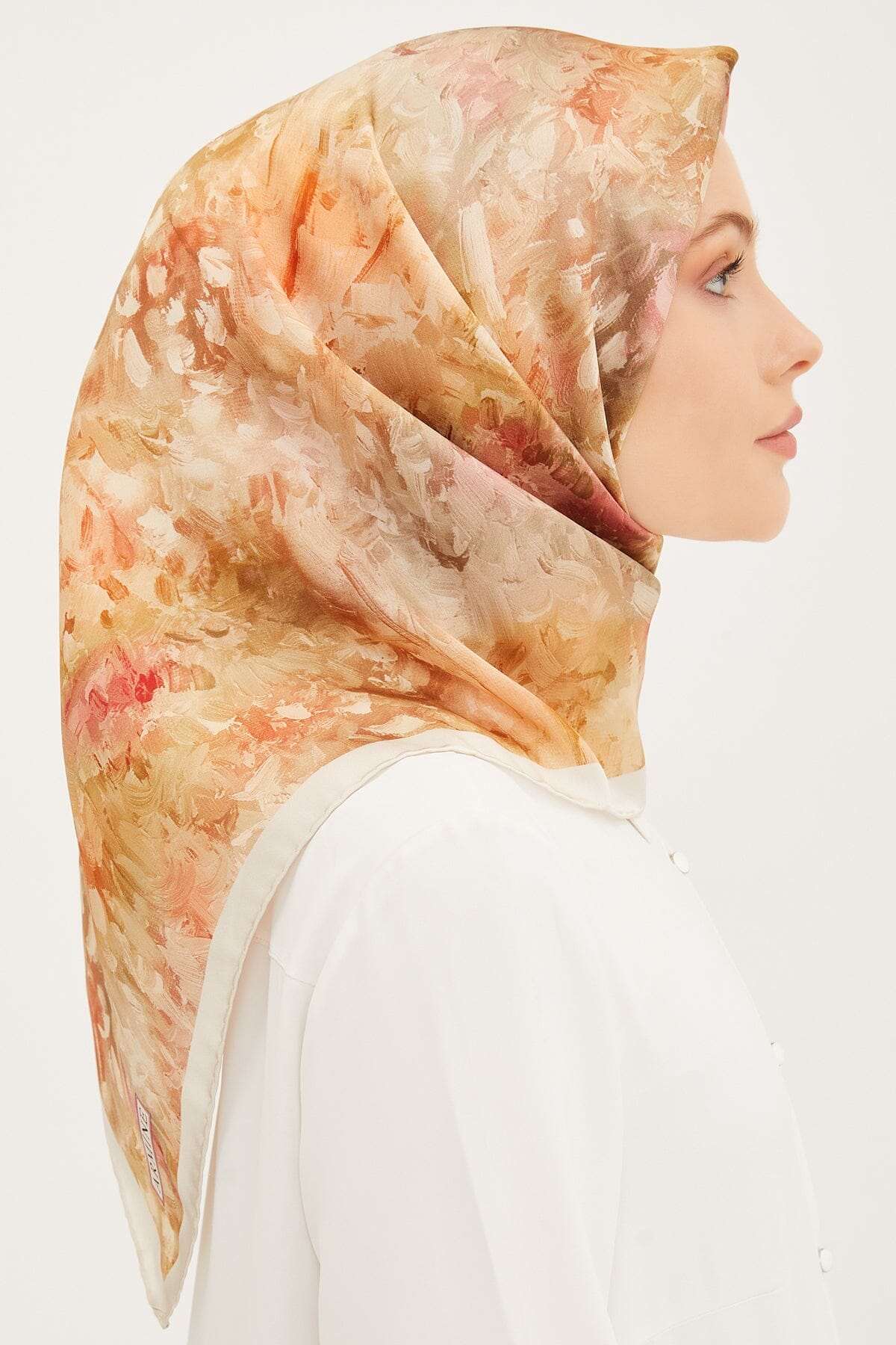 Armine Coffetti Silk Twill Scarf #2 Silk Hijabs,Armine Armine 