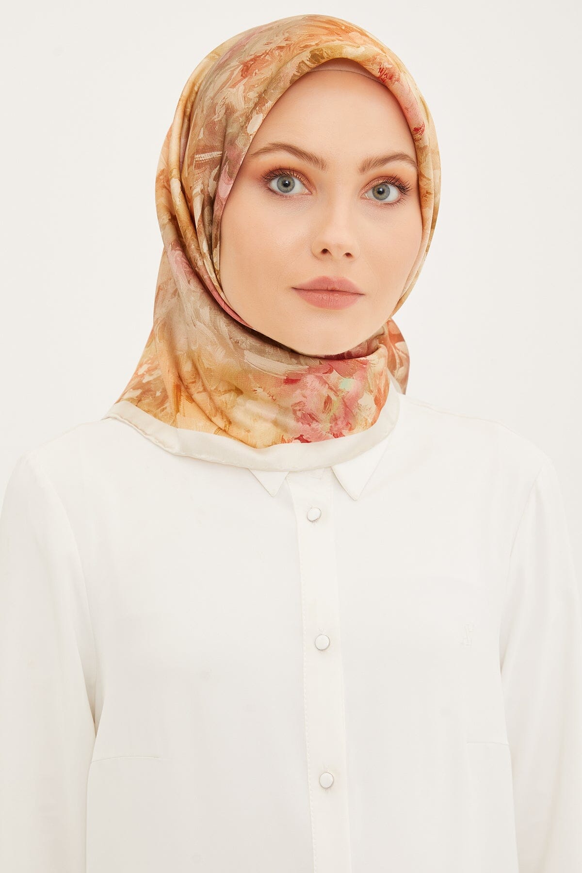 Armine Coffetti Silk Twill Scarf #2 Silk Hijabs,Armine Armine 