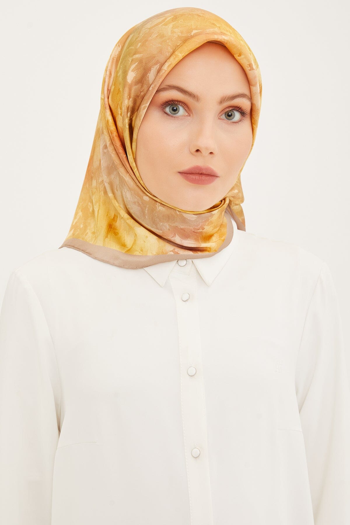 Armine Coffetti Silk Twill Scarf #33 Silk Hijabs,Armine Armine 