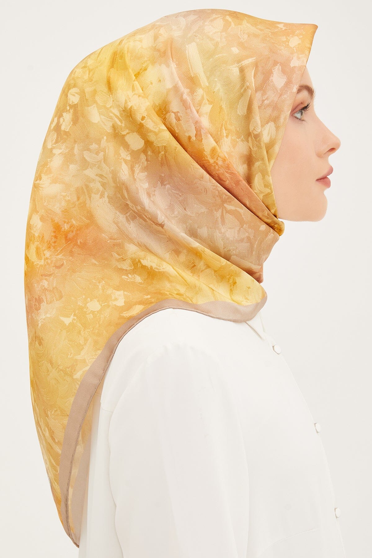 Armine Coffetti Silk Twill Scarf #33 Silk Hijabs,Armine Armine 