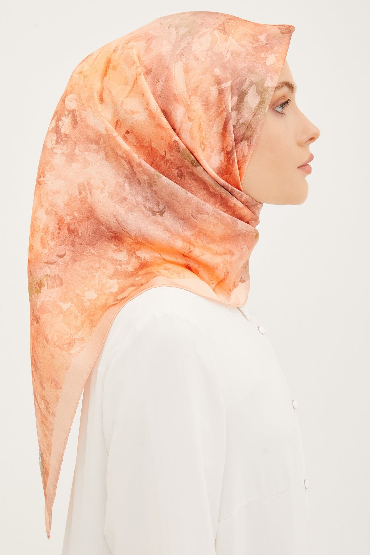 Armine Coffetti Silk Twill Scarf #57 Silk Hijabs,Armine Armine 