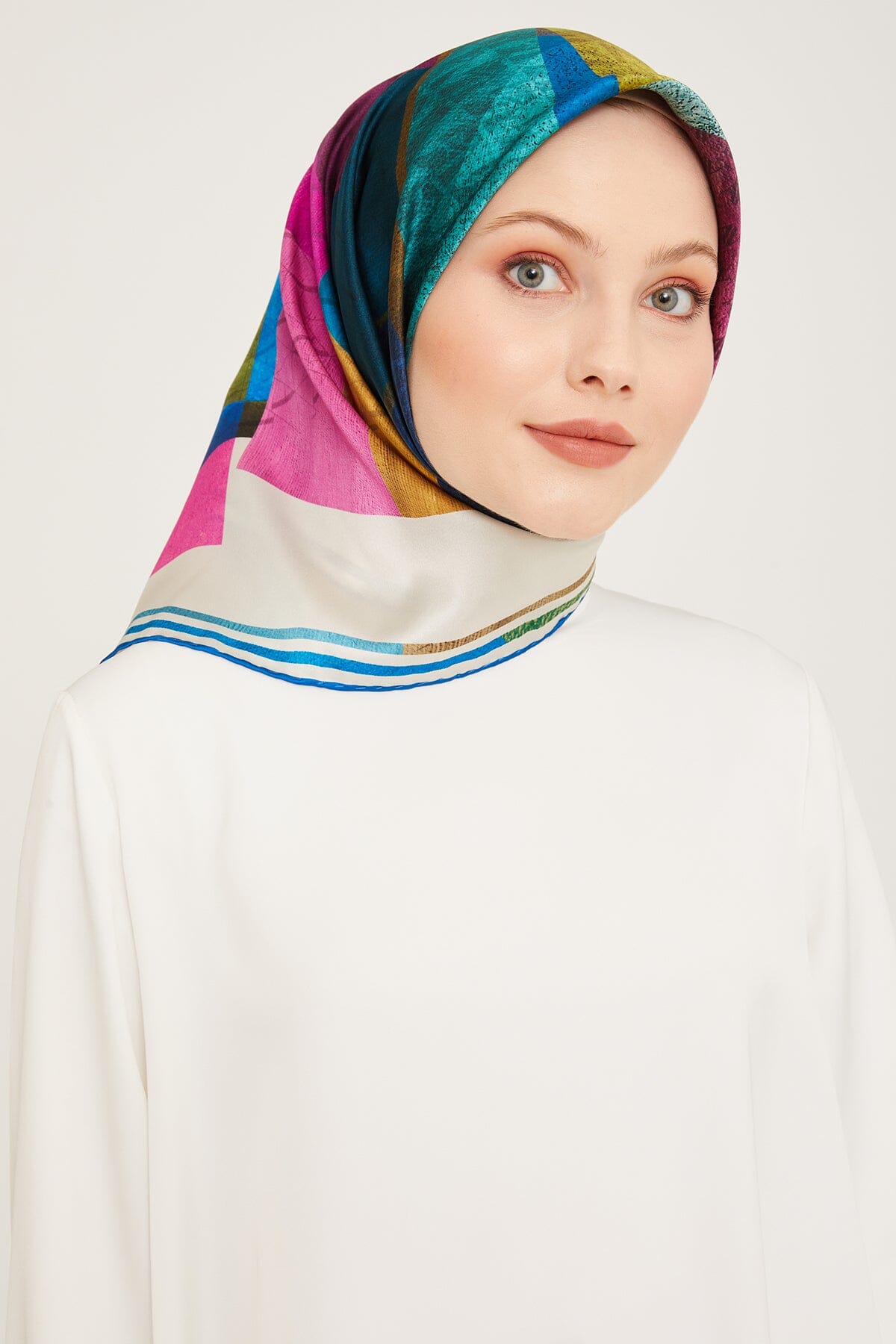 Armine Spring Armine Darwin Modern Silk Scarf #3 – HijabPlanet Co.