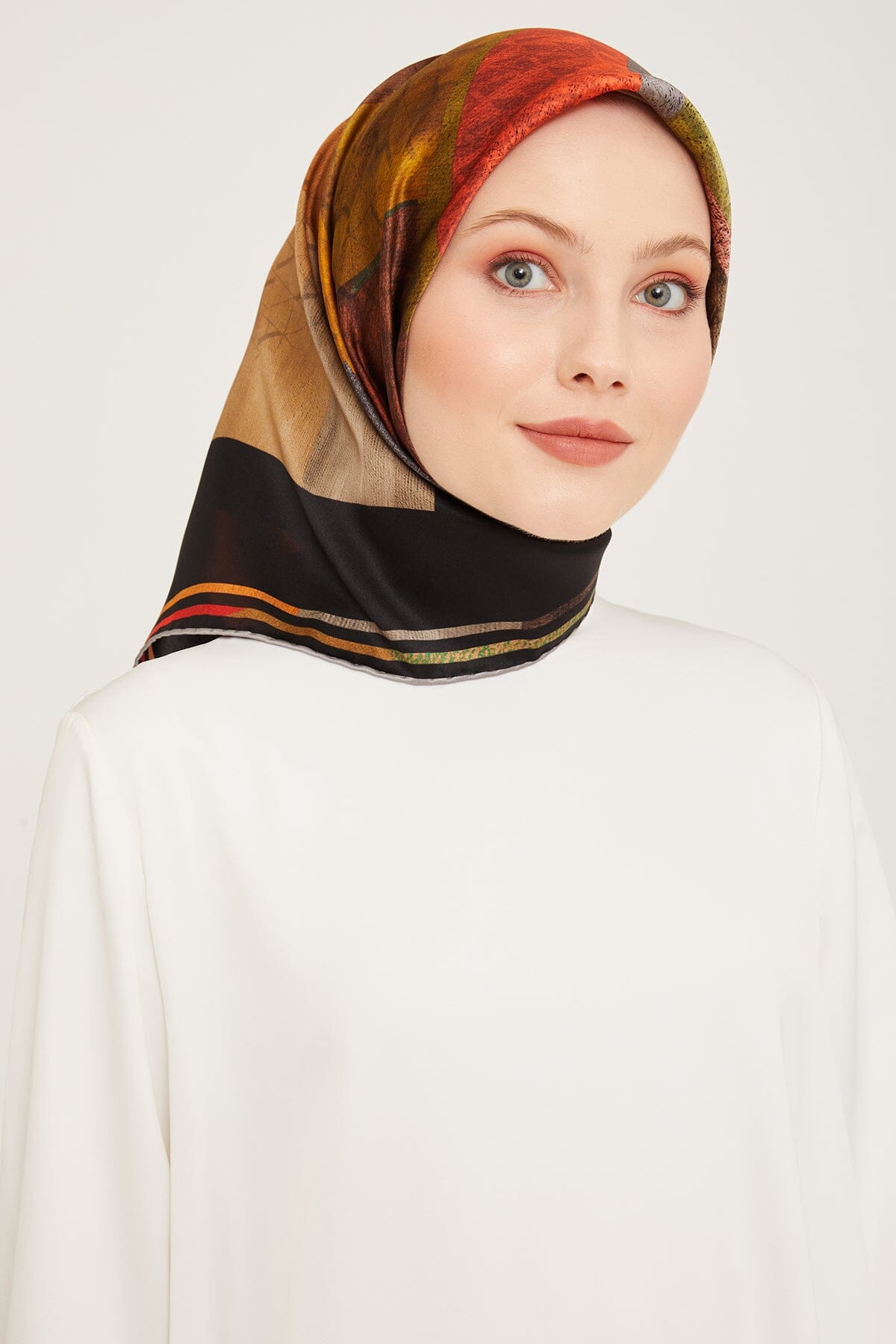 Armine Darwin Modern Silk Scarf #33 Silk Hijabs,Armine Armine 