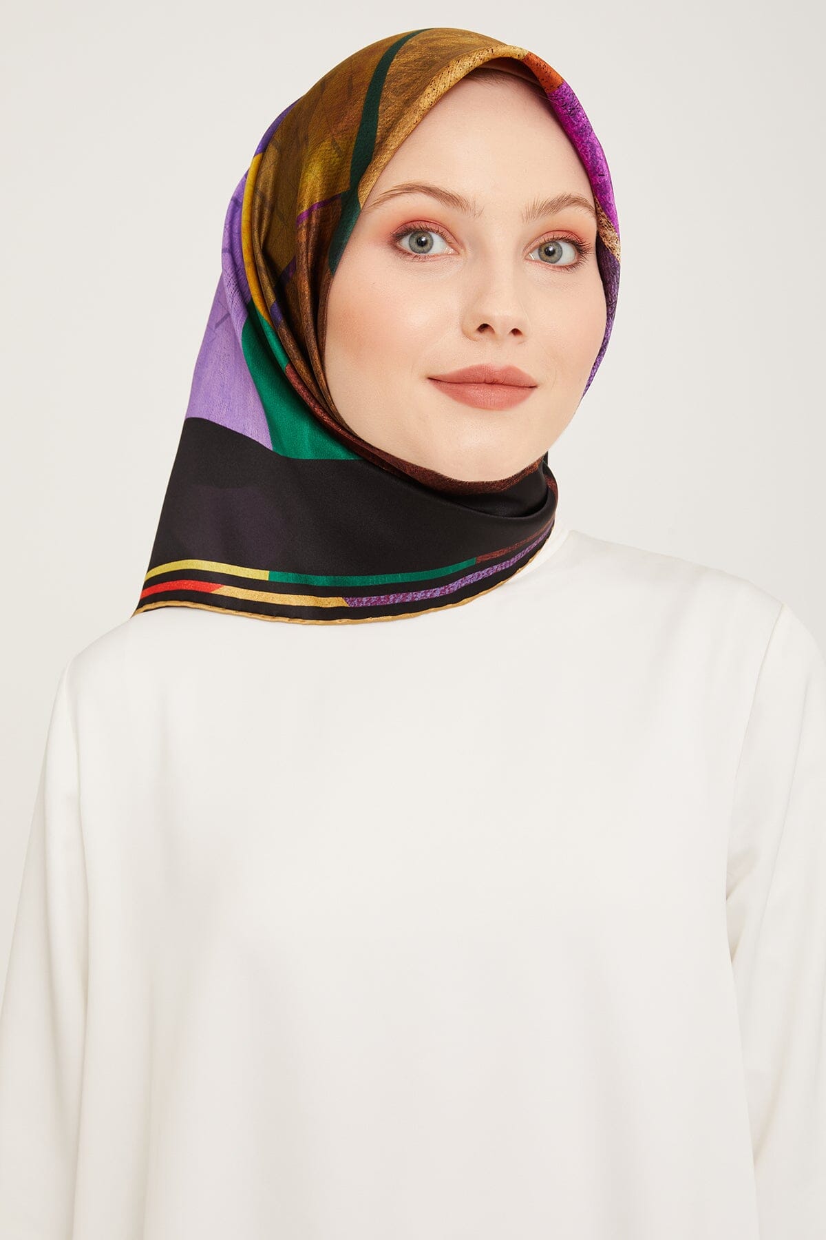 Armine Darwin Modern Silk Scarf #53 Silk Hijabs,Armine Armine 