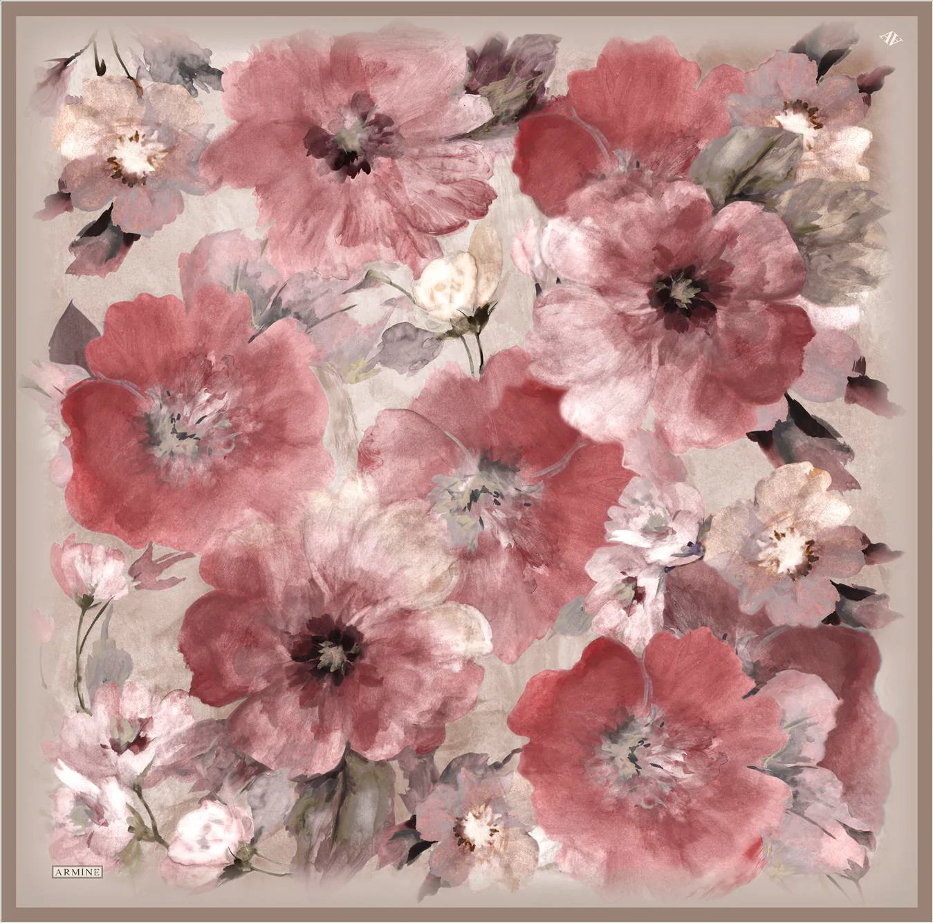 Armine Dreamy Floral Silk Scarf No. 2 Silk Hijabs,Armine Armine 