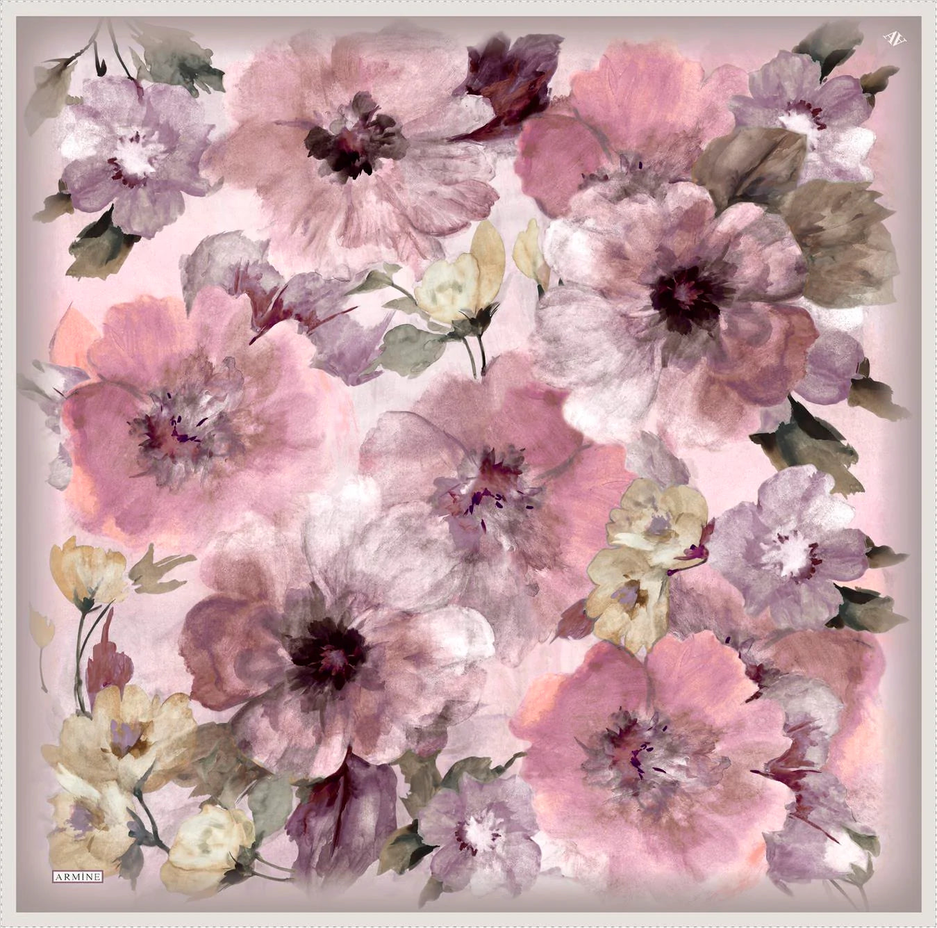Armine Dreamy Floral Silk Scarf No. 5 Silk Hijabs,Armine Armine 