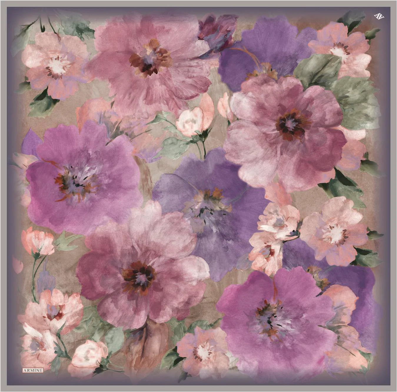 Armine Dreamy Floral Silk Scarf No. 7 Silk Hijabs,Armine Armine 