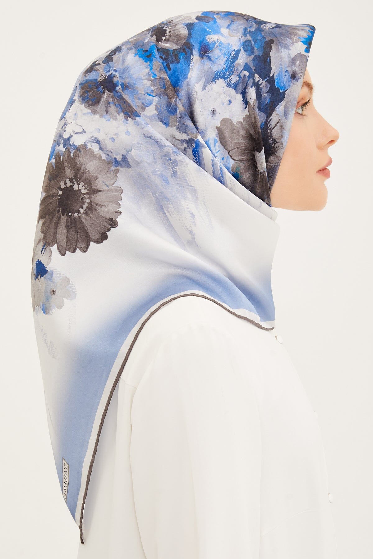 Armine Estella Floral Silk Scarf #2 Silk Hijabs,Armine Armine 