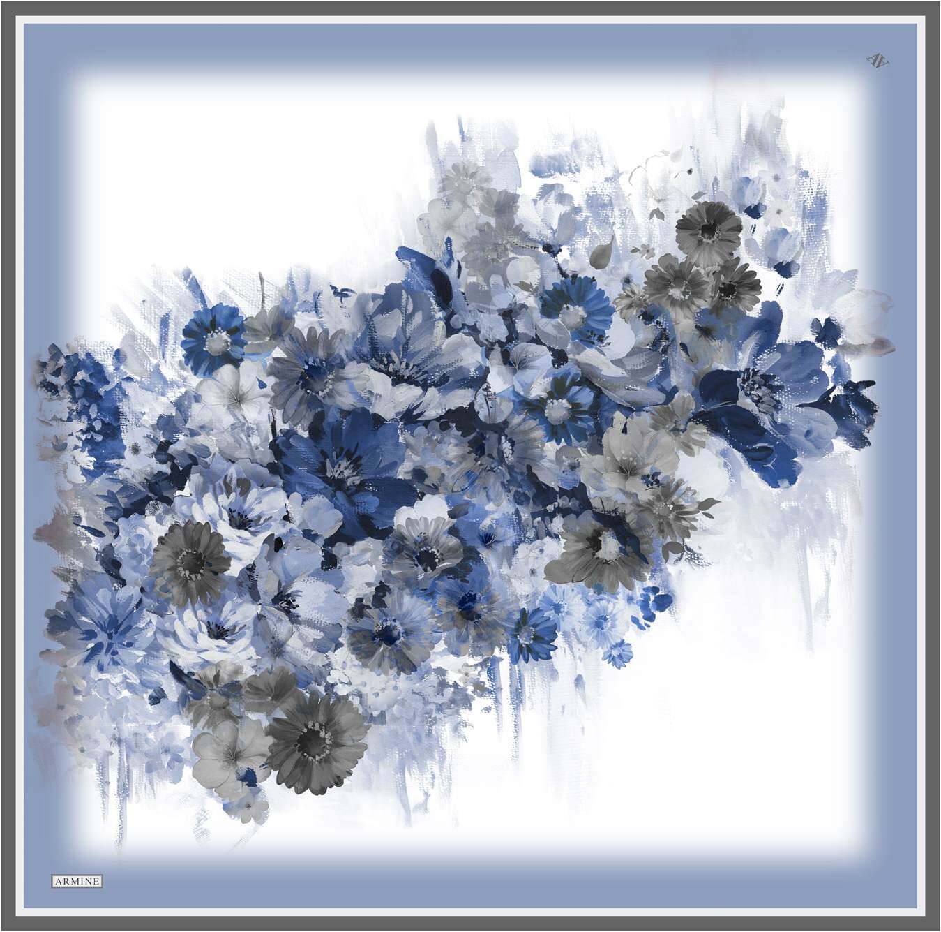 Armine Estella Floral Silk Scarf #2 Silk Hijabs,Armine Armine 