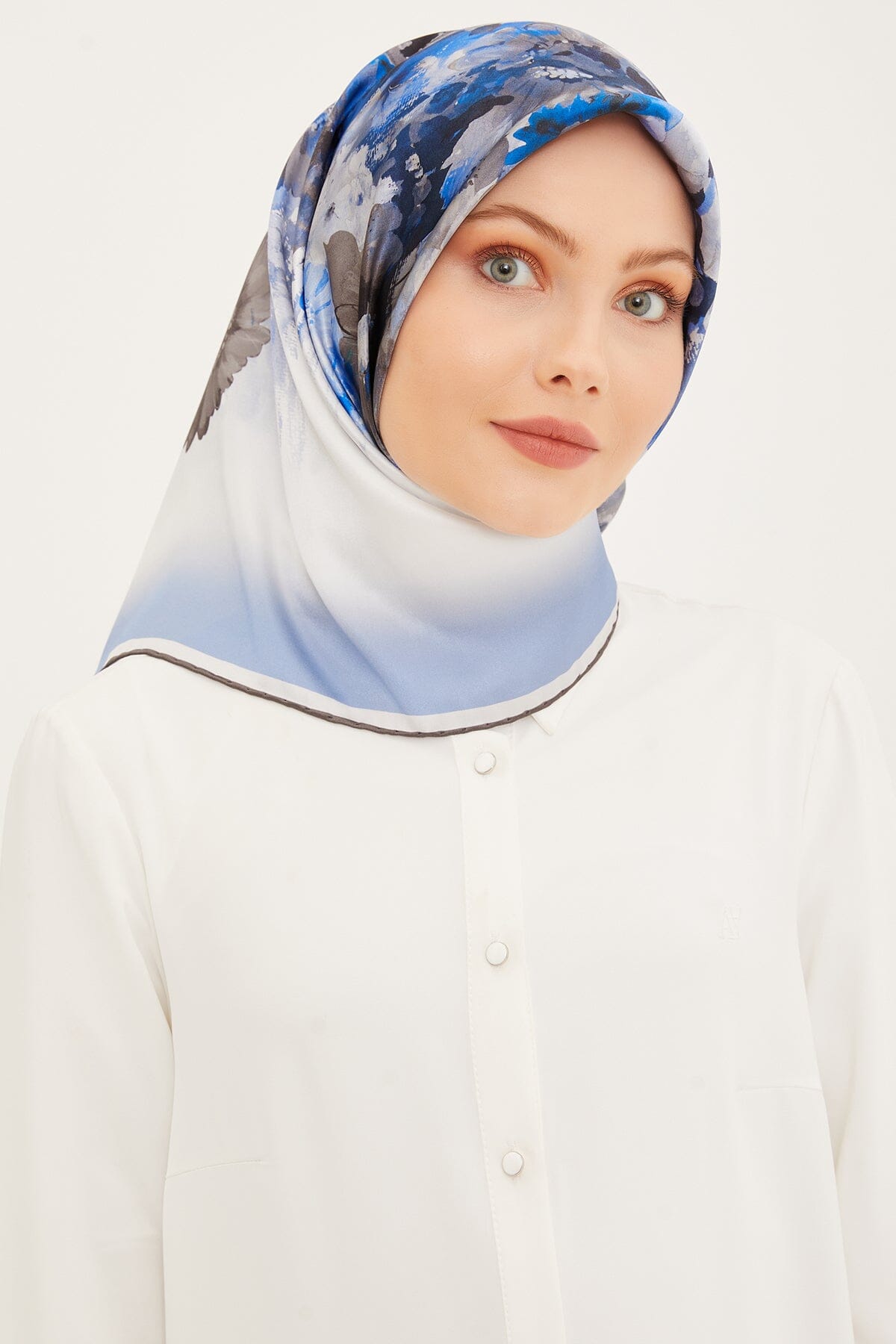 Armine Estella Floral Silk Scarf #2 Silk Hijabs,Armine Armine 