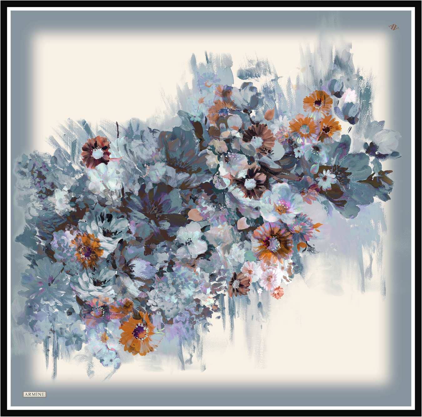 Armine Estella Floral Silk Scarf 